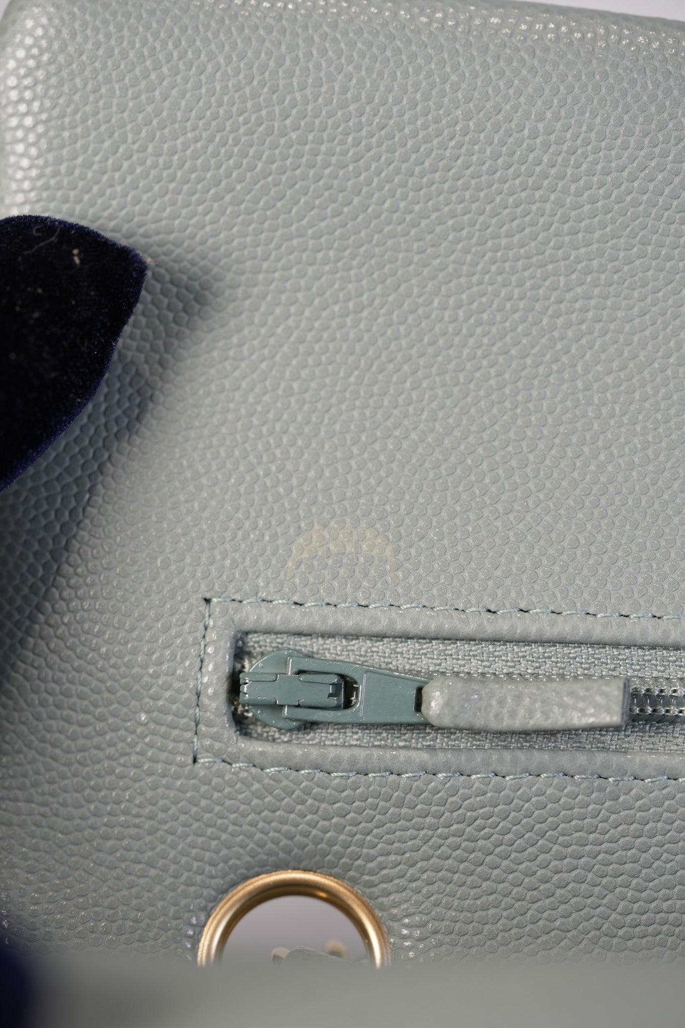 Classic Double Flap Medium in Mint Green Quilted Caviar Leather & Light Gold Hardware Microchip | Purse Maison Luxury Bags Shop