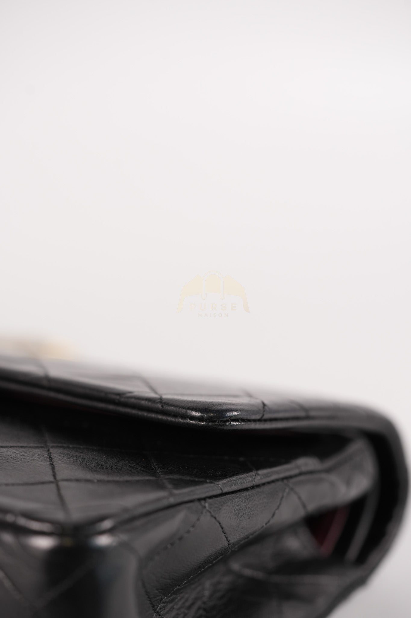 Classic Double Flap Medium Vintage in Lambskin Quilted Leather and Gold Hardware Series 1 | Purse Maison Luxury Bags Shop