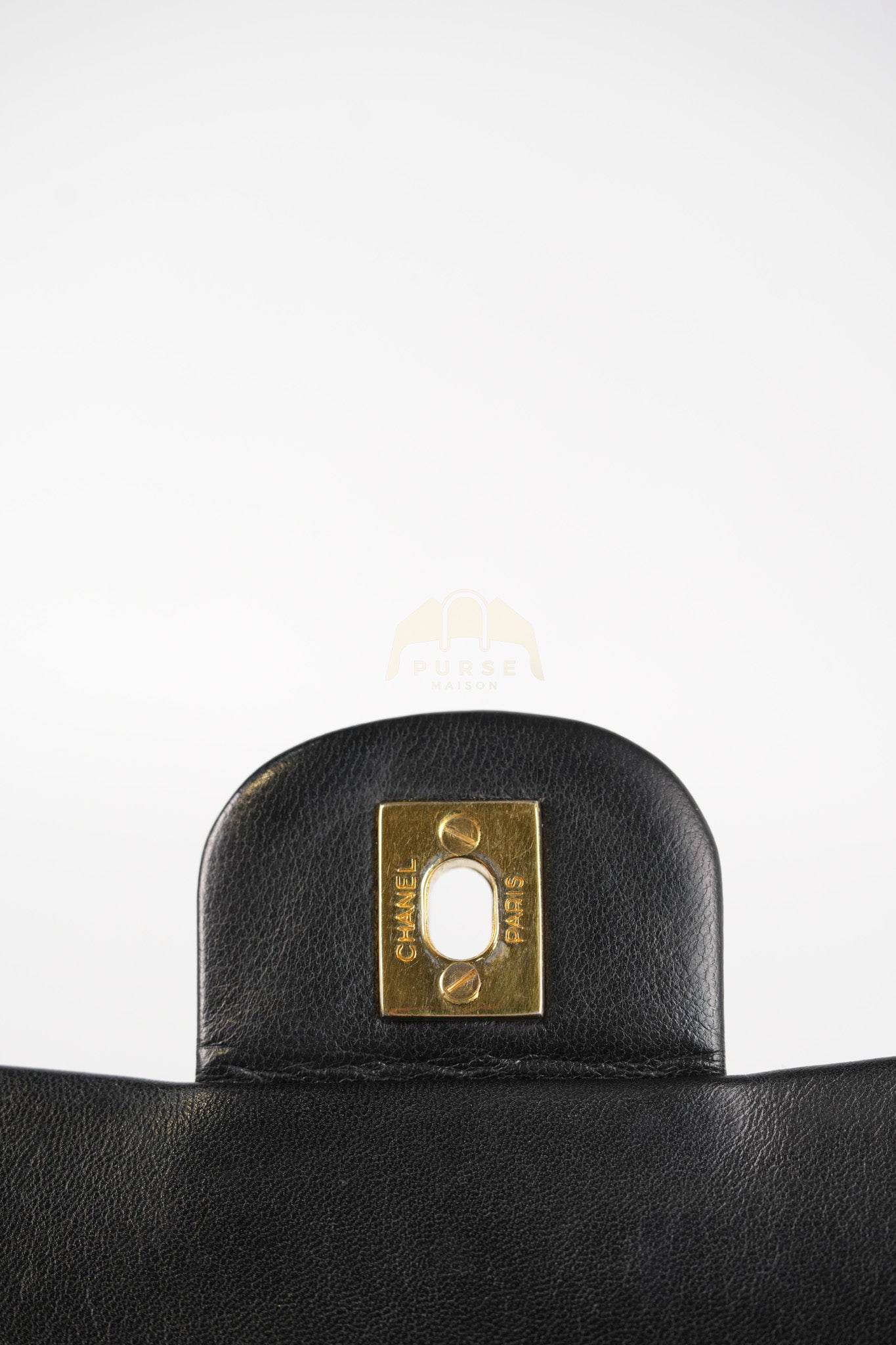 Classic Double Flap Medium Vintage in Lambskin Quilted Leather and Gold Hardware Series 1 | Purse Maison Luxury Bags Shop