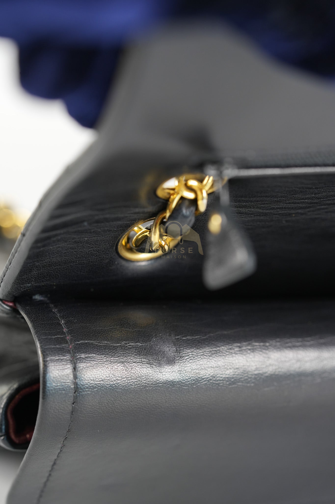 Classic Double Flap Medium Vintage in Lambskin Quilted Leather and Gold Hardware Series 1 | Purse Maison Luxury Bags Shop