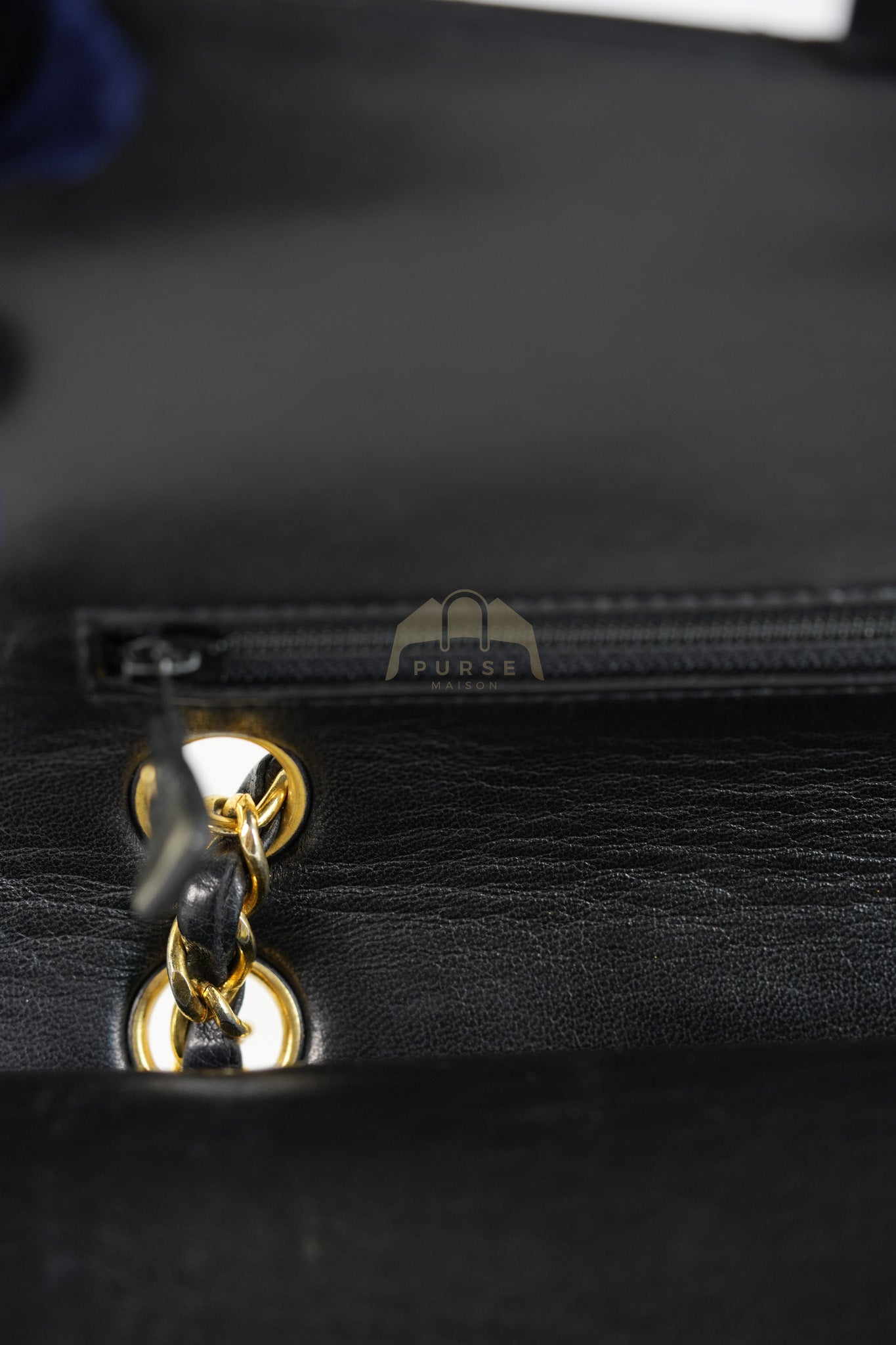 Classic Double Flap Medium Vintage in Lambskin Quilted Leather and Gold Hardware Series 1 | Purse Maison Luxury Bags Shop