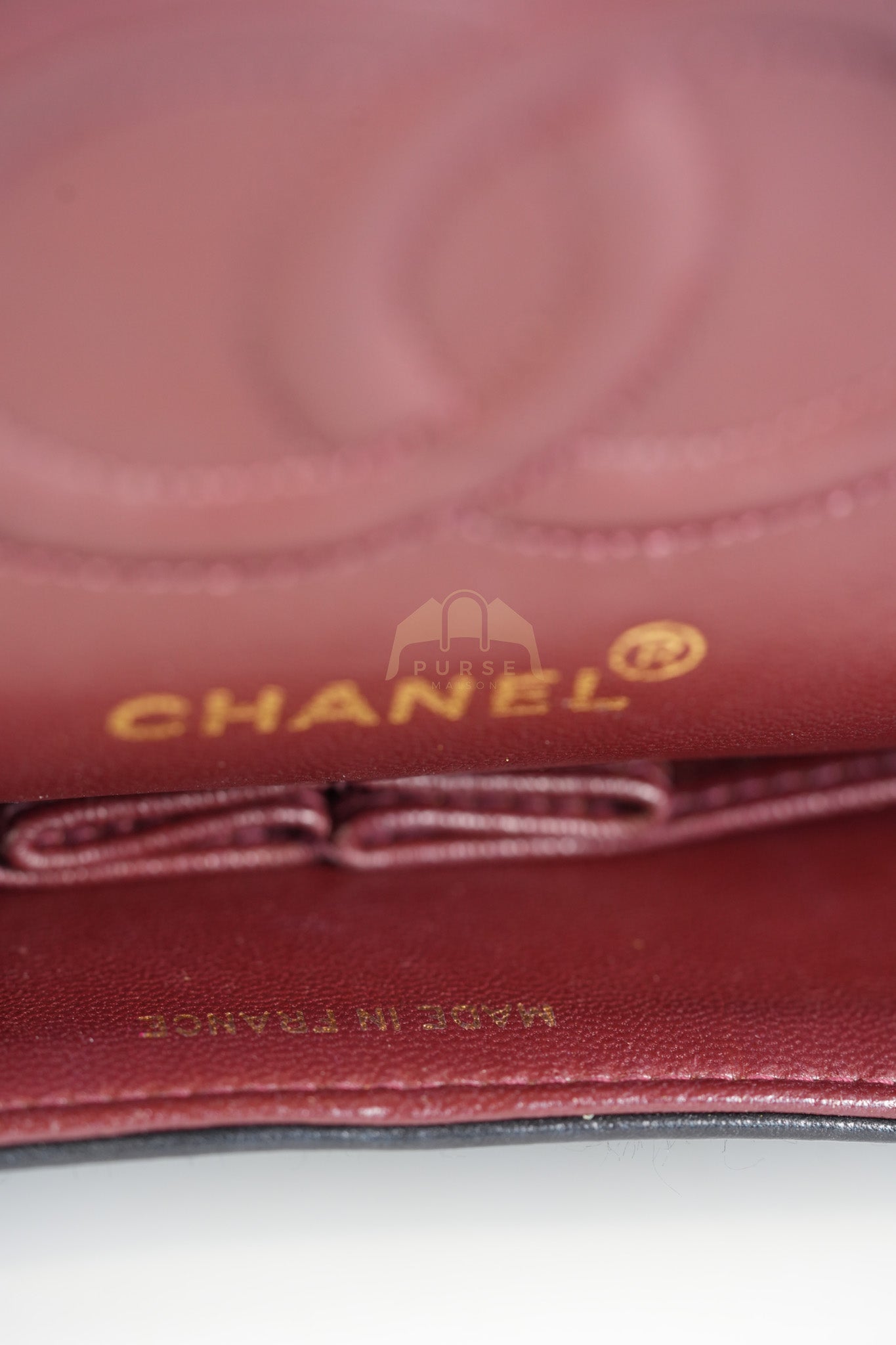 Classic Double Flap Medium Vintage in Lambskin Quilted Leather and Gold Hardware Series 1 | Purse Maison Luxury Bags Shop