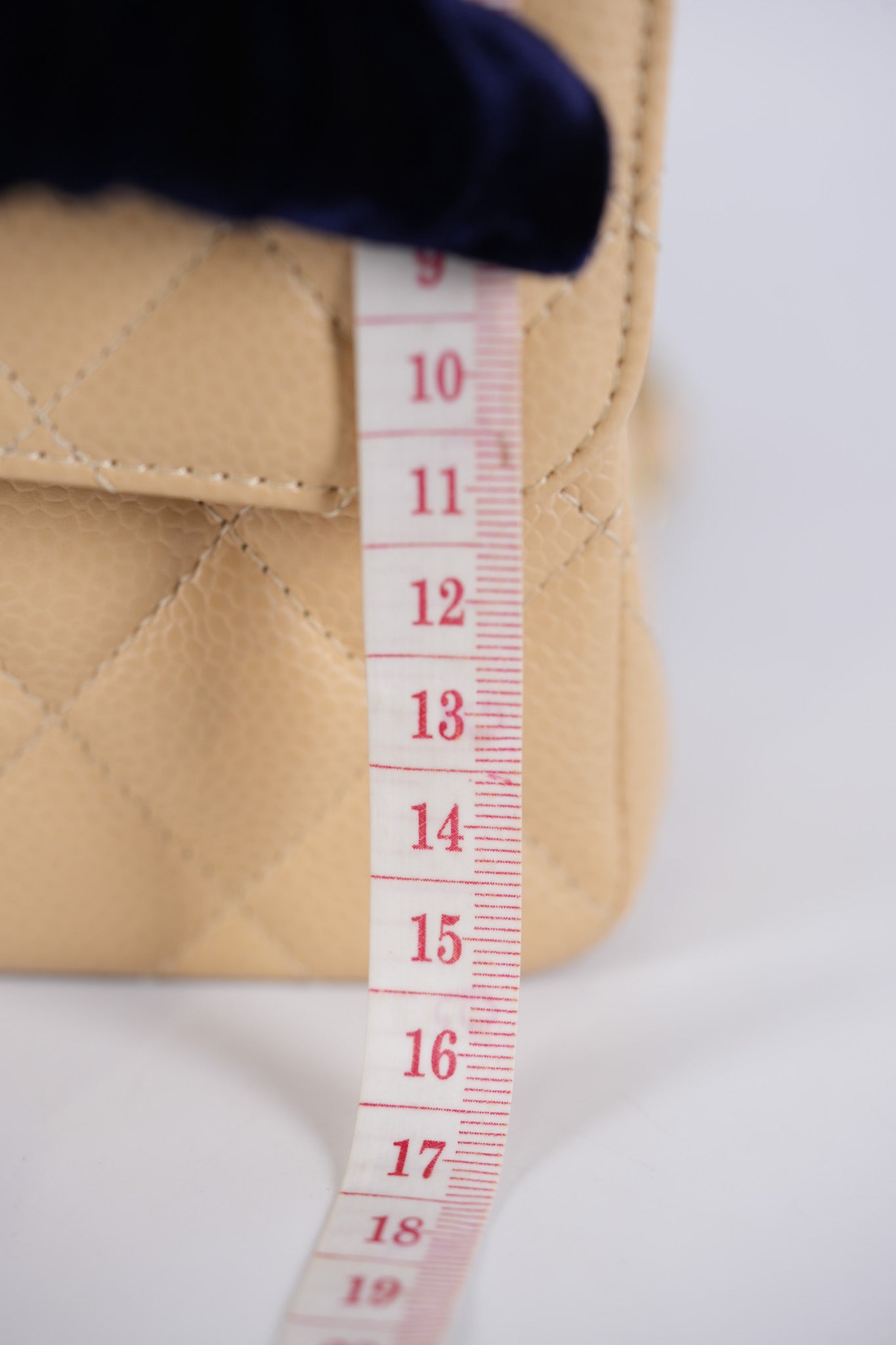 Classic Double Flap Small in Beige Quilted Caviar Leather & Gold Hardware Microchip | Purse Maison Luxury Bags Shop