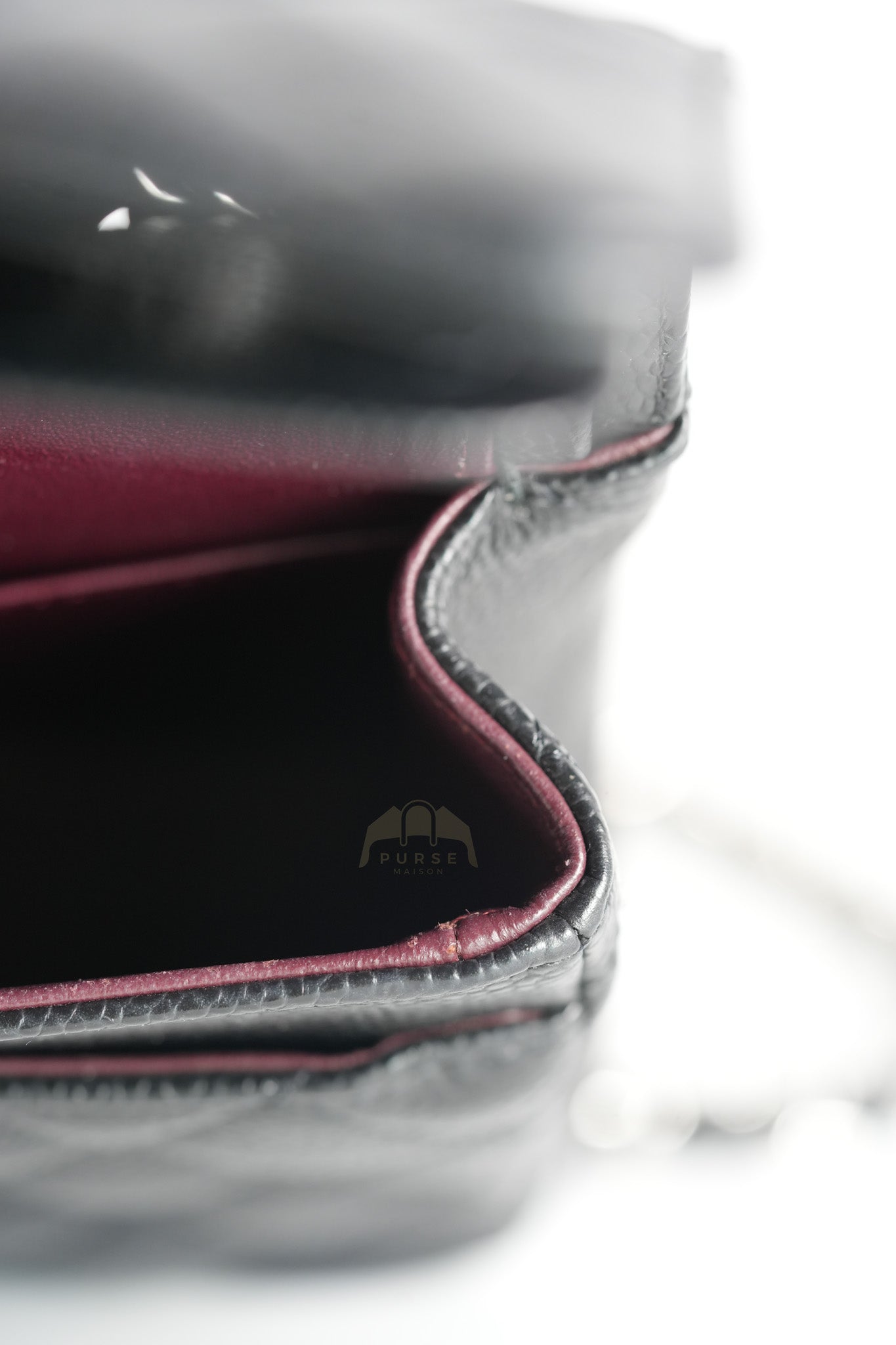 Classic Double Flap Small in Black Caviar Leather and Silver Hardware (Microchip) | Purse Maison Luxury Bags Shop