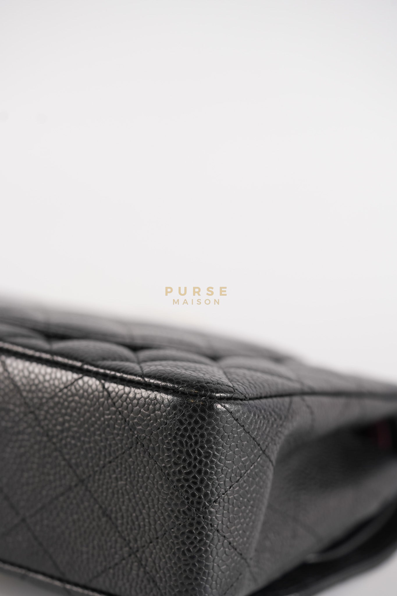 Classic Double Flap Medium in Black Caviar Leather & Gold Hardware Series 20 | Purse Maison Luxury Bags Shop