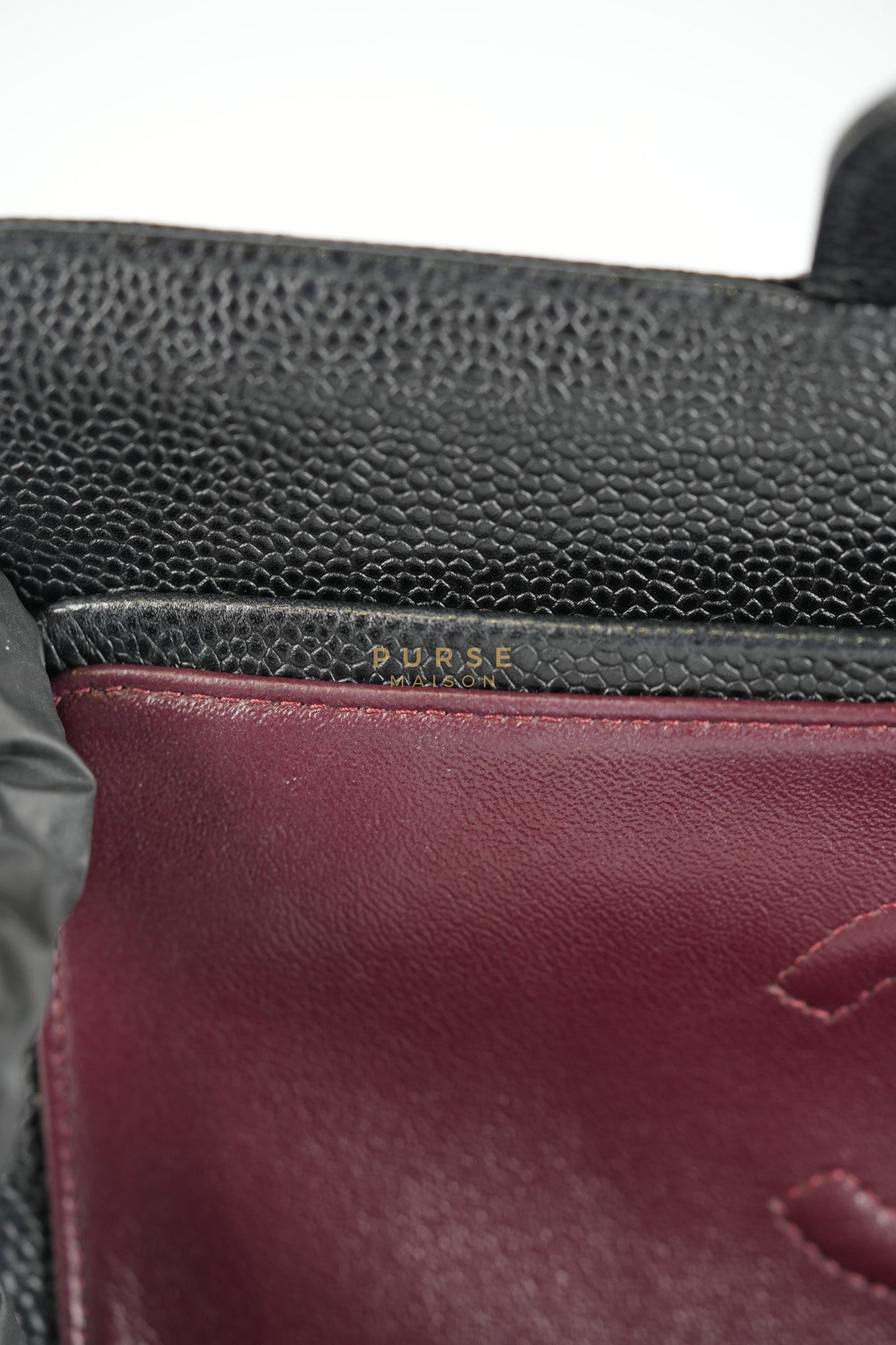 Classic Double Flap Medium in Black Caviar Leather & Gold Hardware Series 20 | Purse Maison Luxury Bags Shop