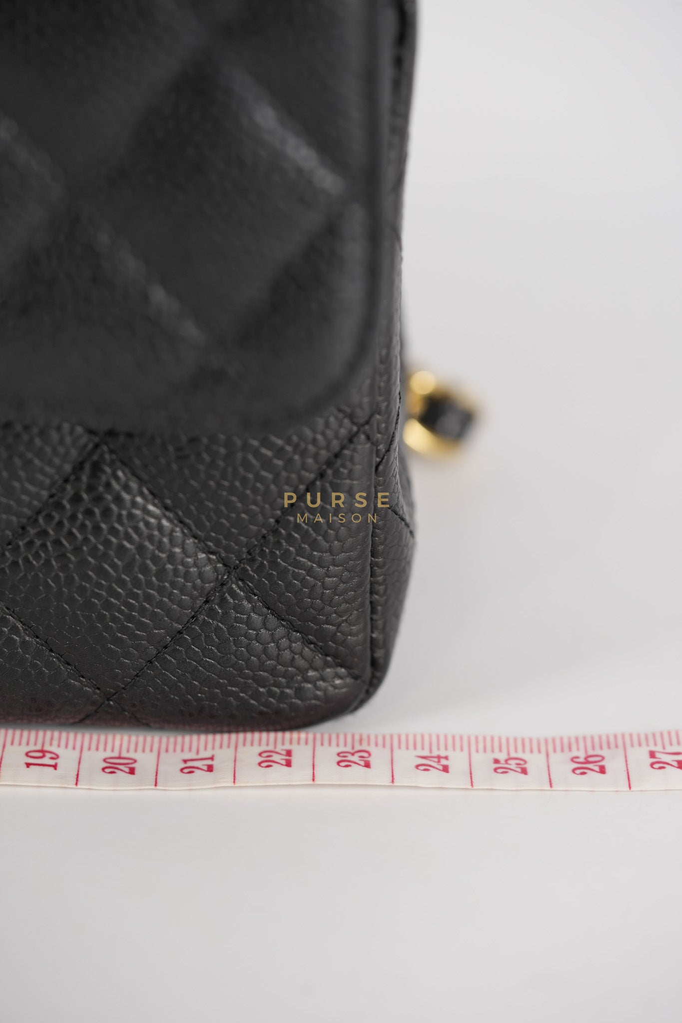 Classic Double Flap Medium in Black Caviar Leather & Gold Hardware Series 20 | Purse Maison Luxury Bags Shop