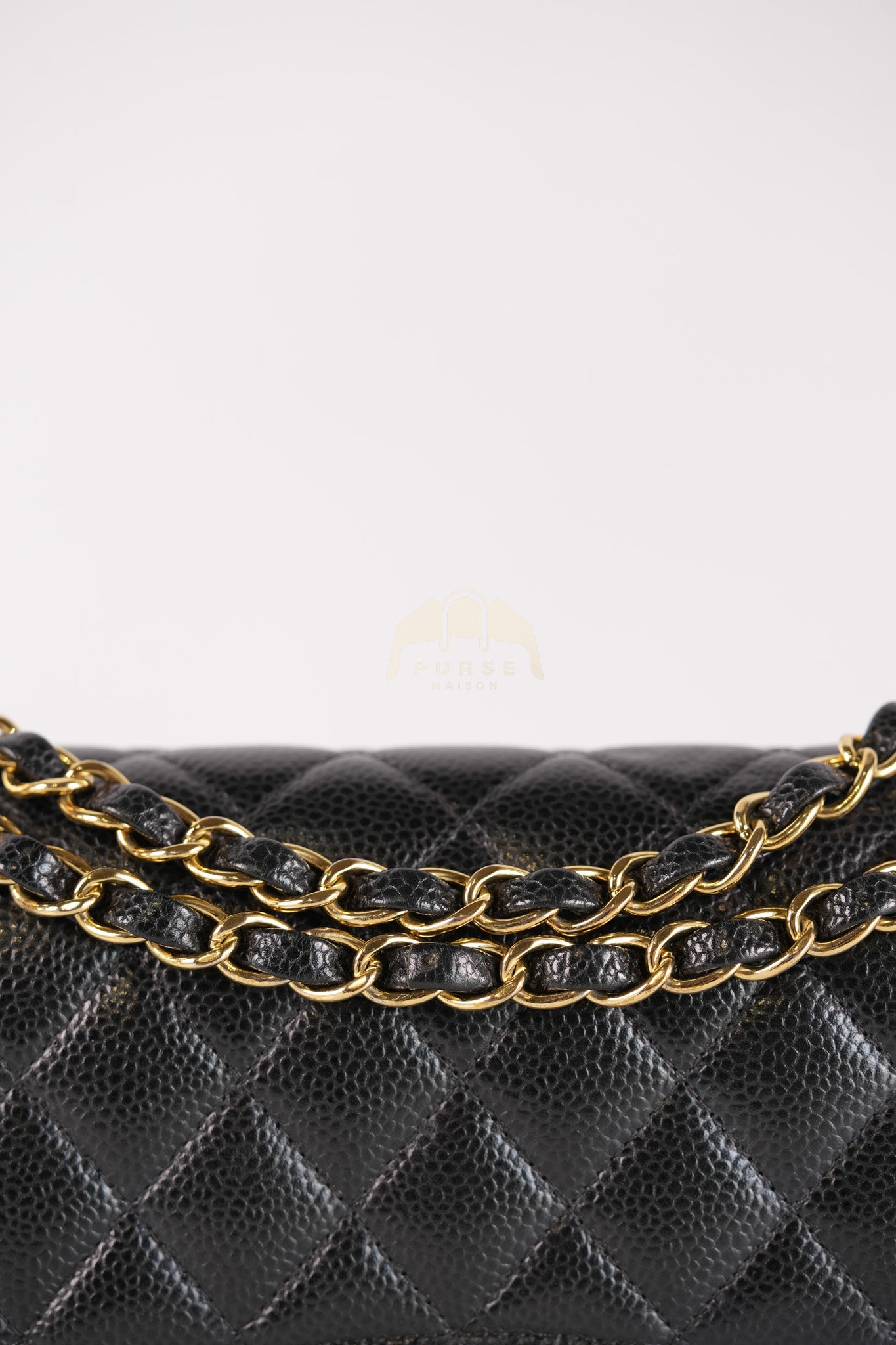 Classic Double Flap Small in Black Caviar Leather & Gold Hardware Series 29 | Purse Maison Luxury Bags Shop