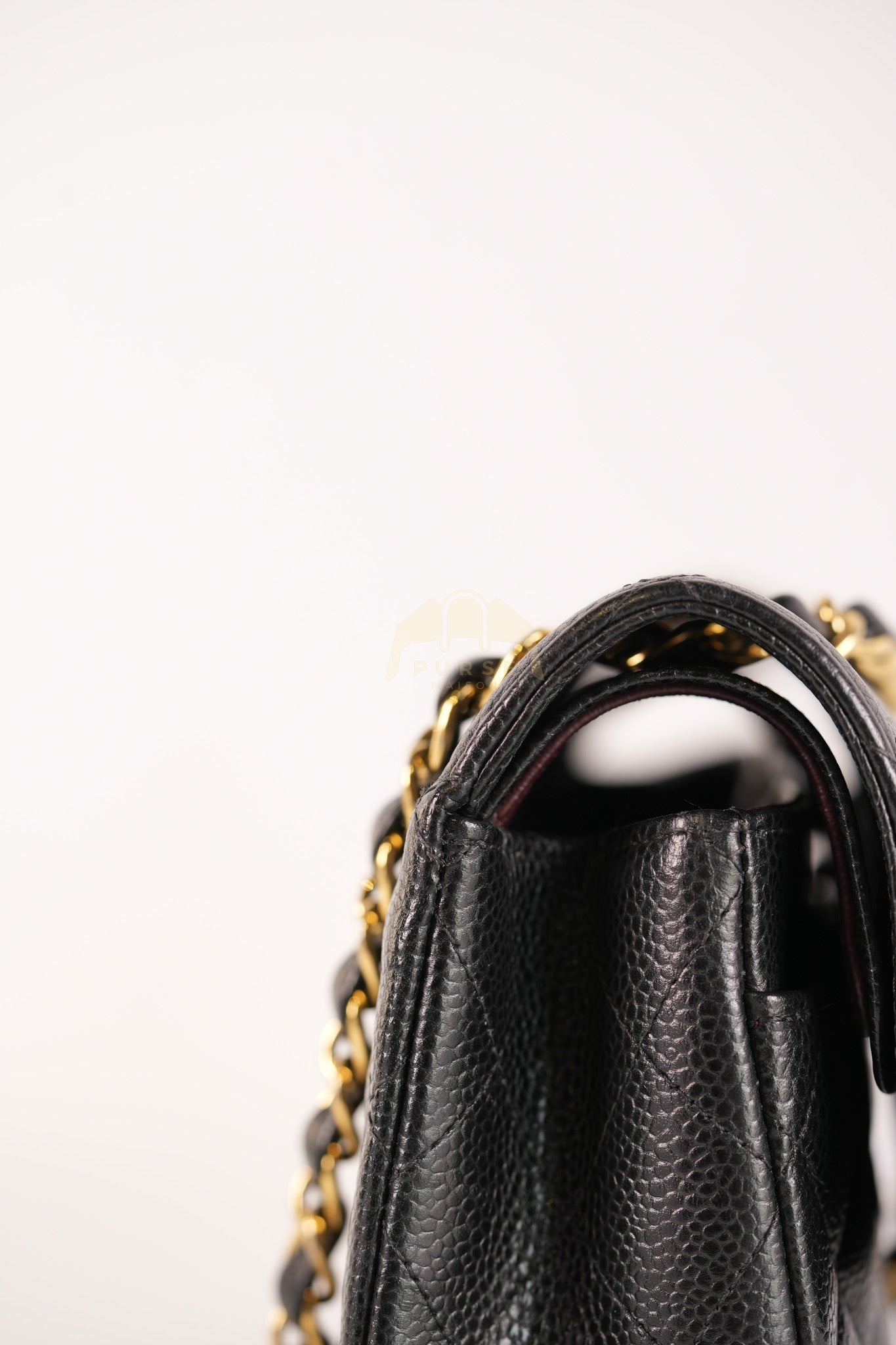 Classic Double Flap Small in Black Caviar Leather & Gold Hardware Series 29 | Purse Maison Luxury Bags Shop