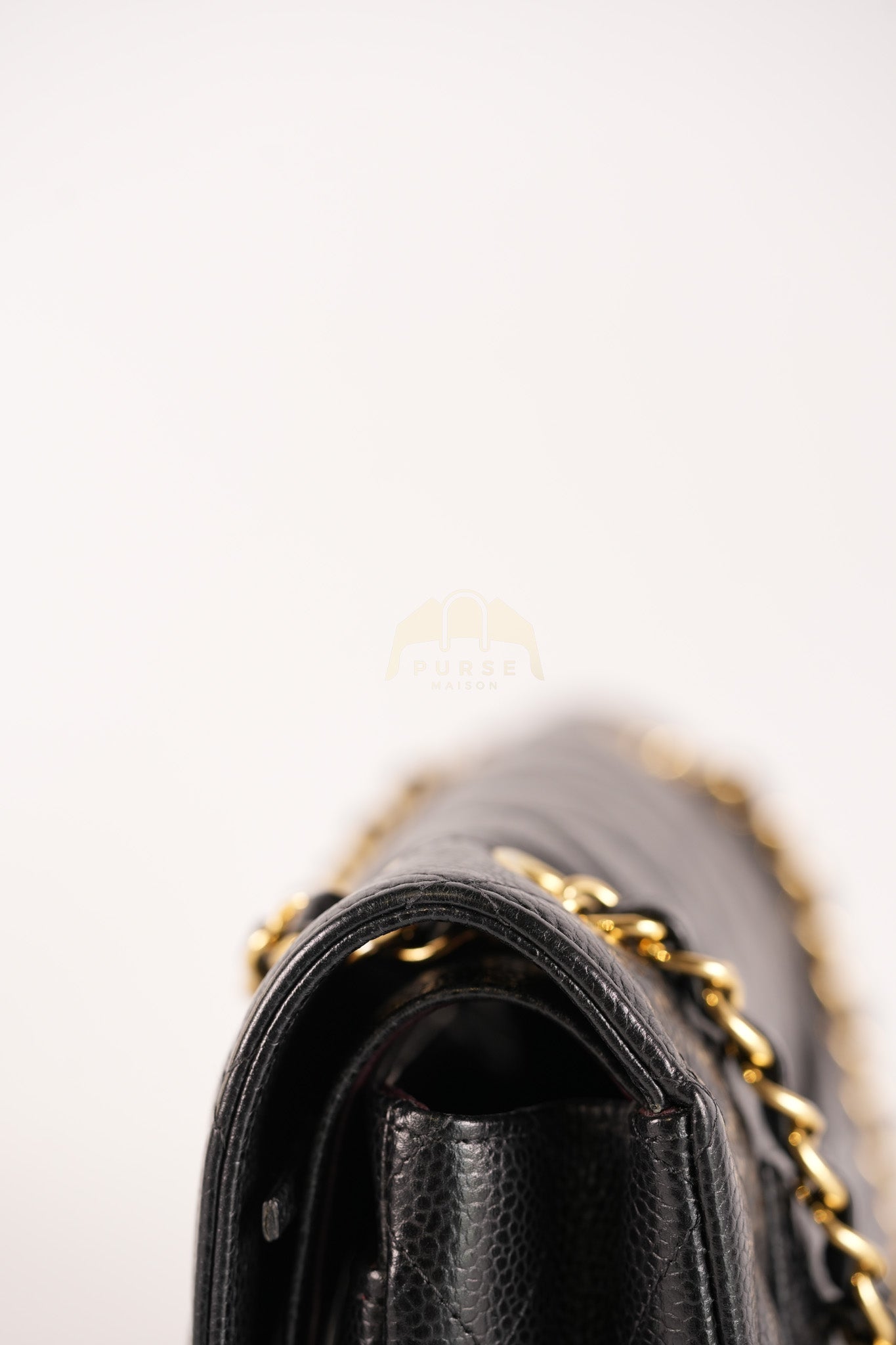 Classic Double Flap Small in Black Caviar Leather & Gold Hardware Series 29 | Purse Maison Luxury Bags Shop