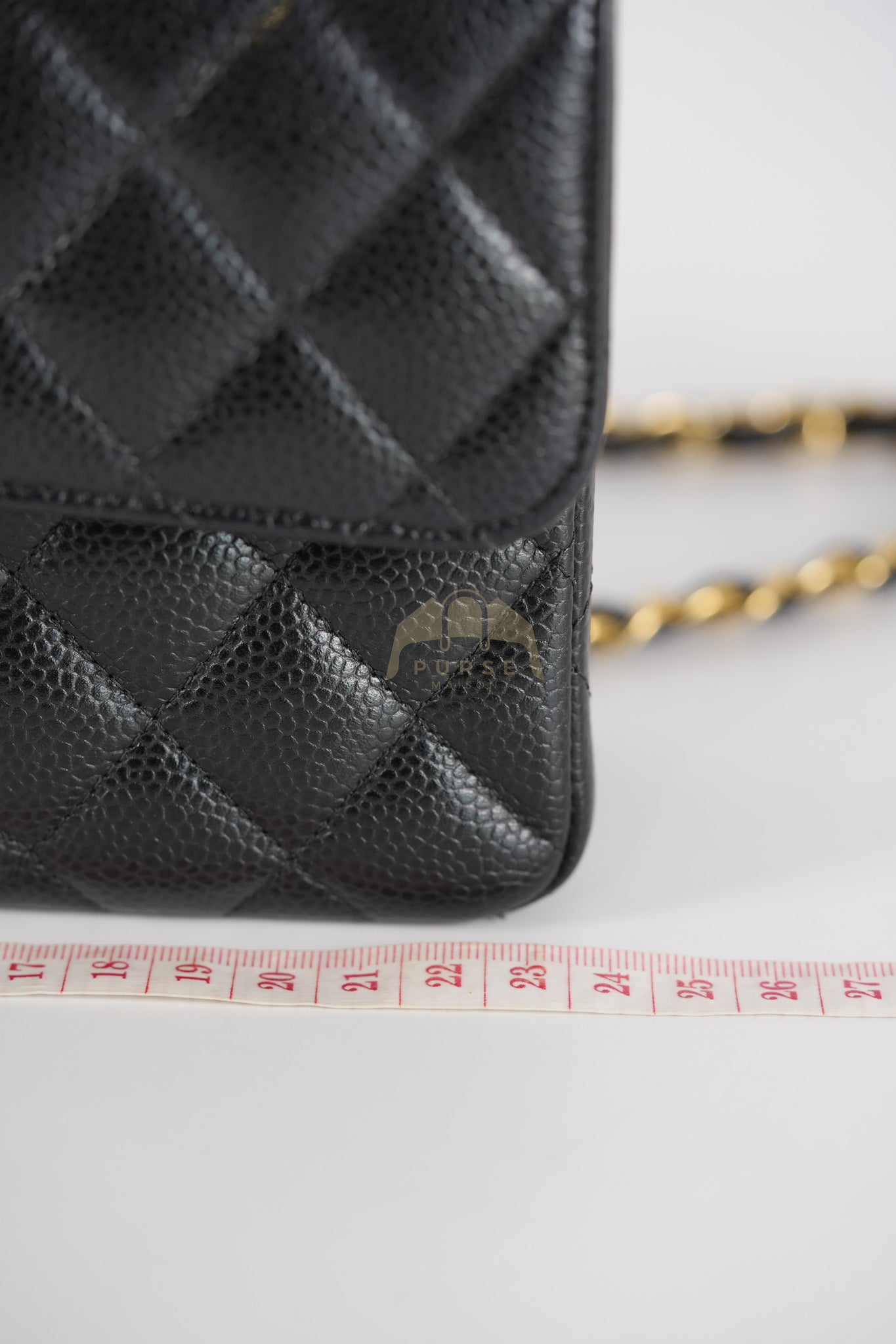 Classic Double Flap Small in Black Caviar Leather & Gold Hardware Series 29 | Purse Maison Luxury Bags Shop