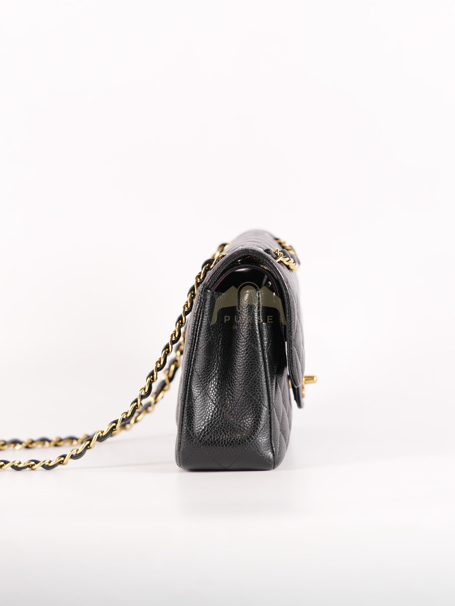 Classic Double Flap Small in Black Caviar Leather & Gold Hardware Series 29 | Purse Maison Luxury Bags Shop