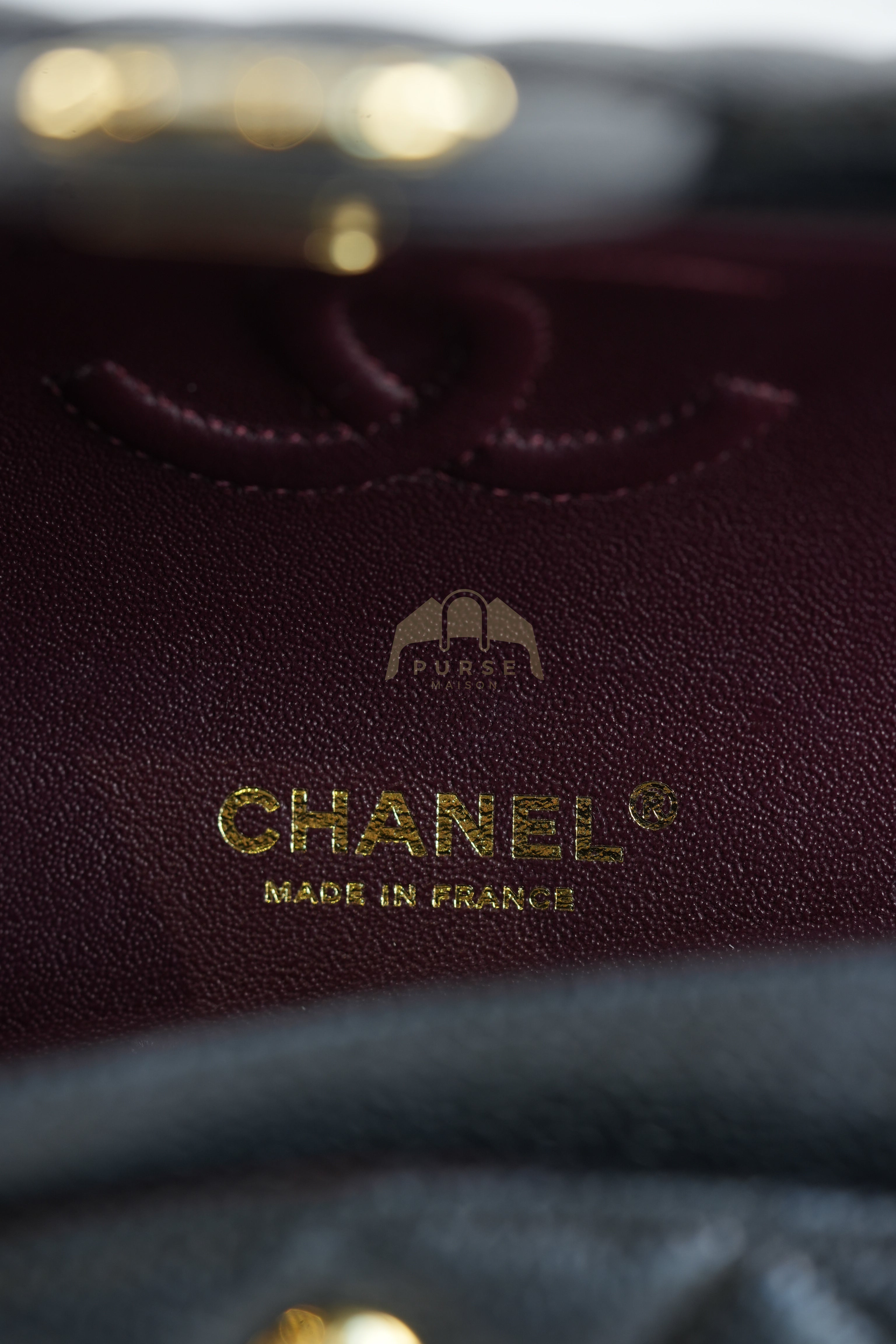 Classic Double Flap Small in Black Quilted Caviar Leather and Gold Hardware Series 28 | Purse Maison Luxury Bags Shop