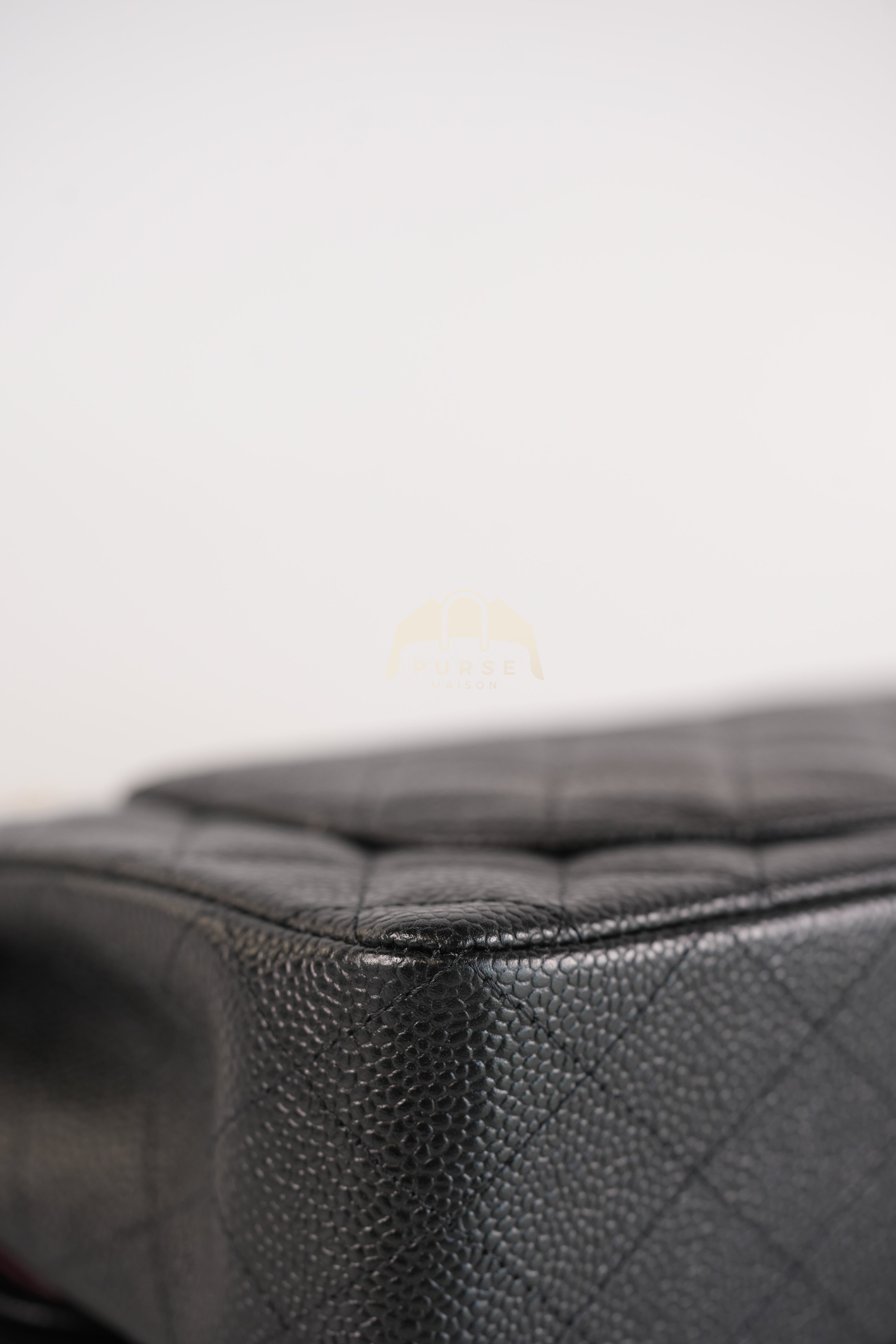 Classic Double Flap Small in Black Quilted Caviar Leather and Gold Hardware Series 29 | Purse Maison Luxury Bags Shop