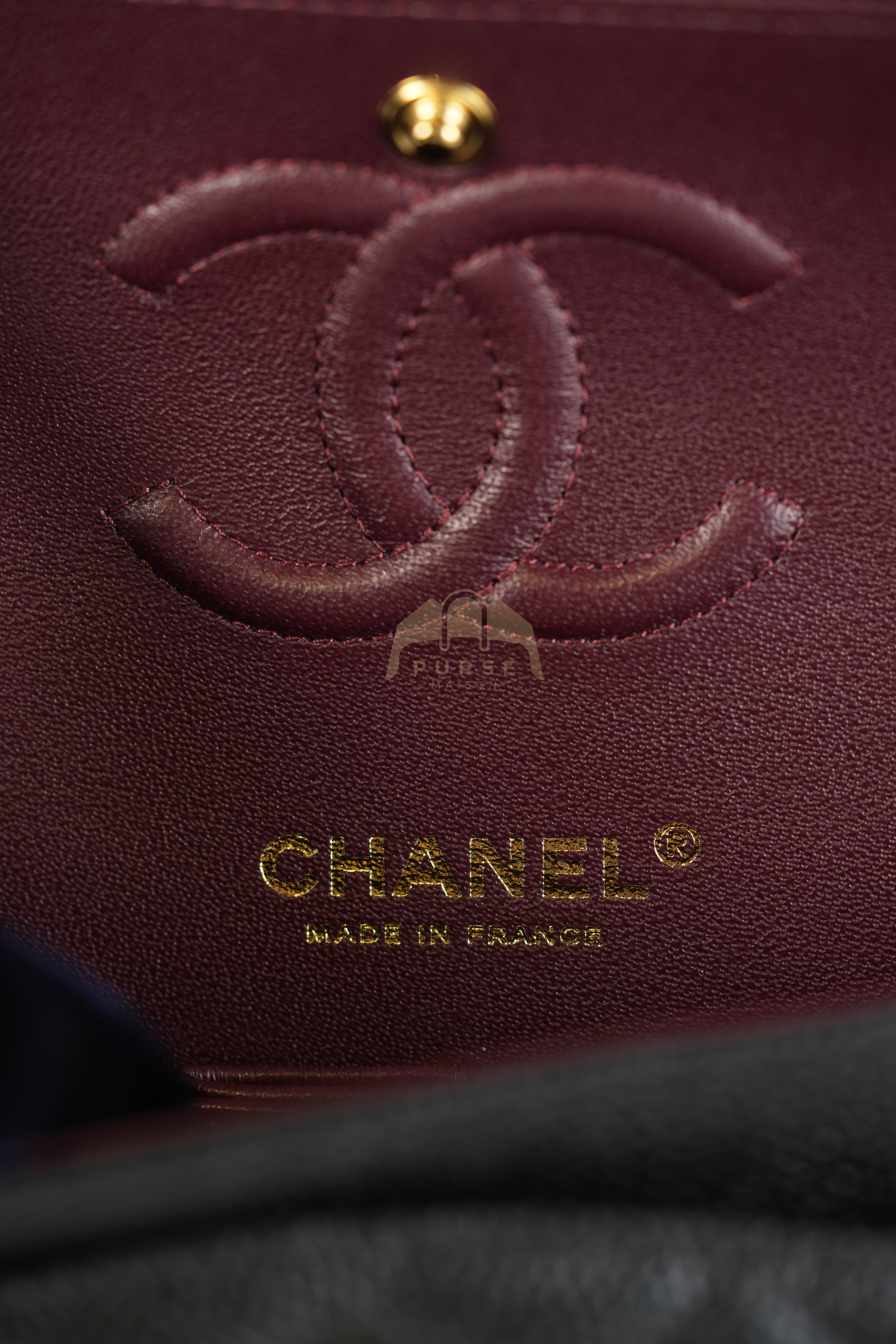 Classic Double Flap Small in Black Quilted Caviar Leather and Gold Hardware Series 29 | Purse Maison Luxury Bags Shop