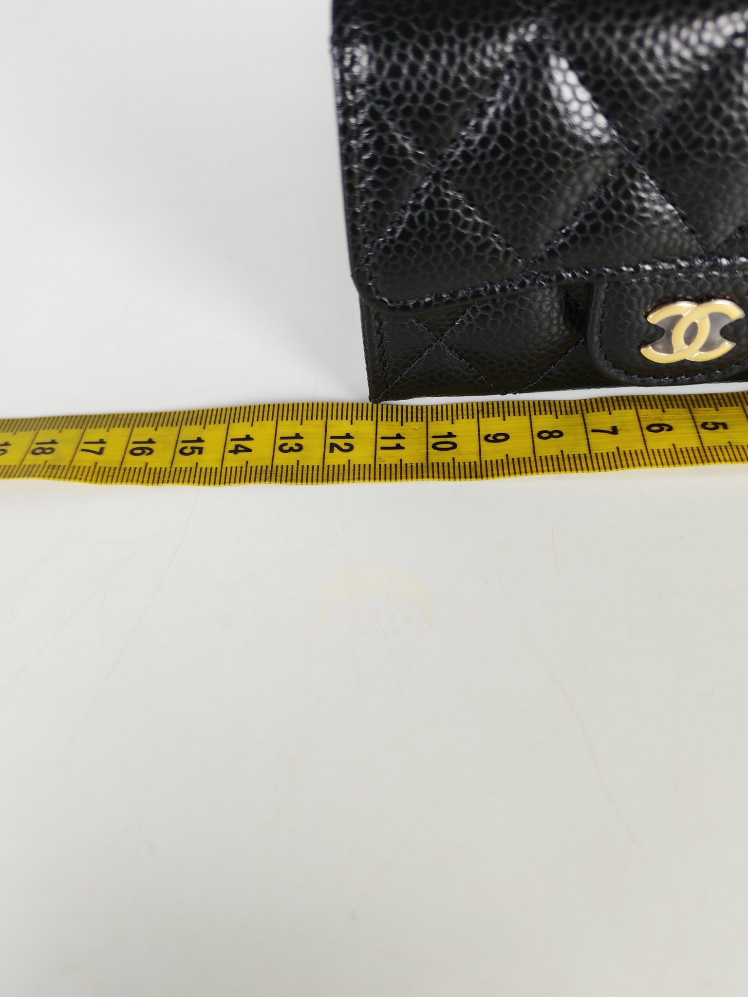 Classic Flap Card Holder in Black Caviar Leather Gold Hardware Microchip(ANG7KA21) | Purse Maison Luxury Bags Shop