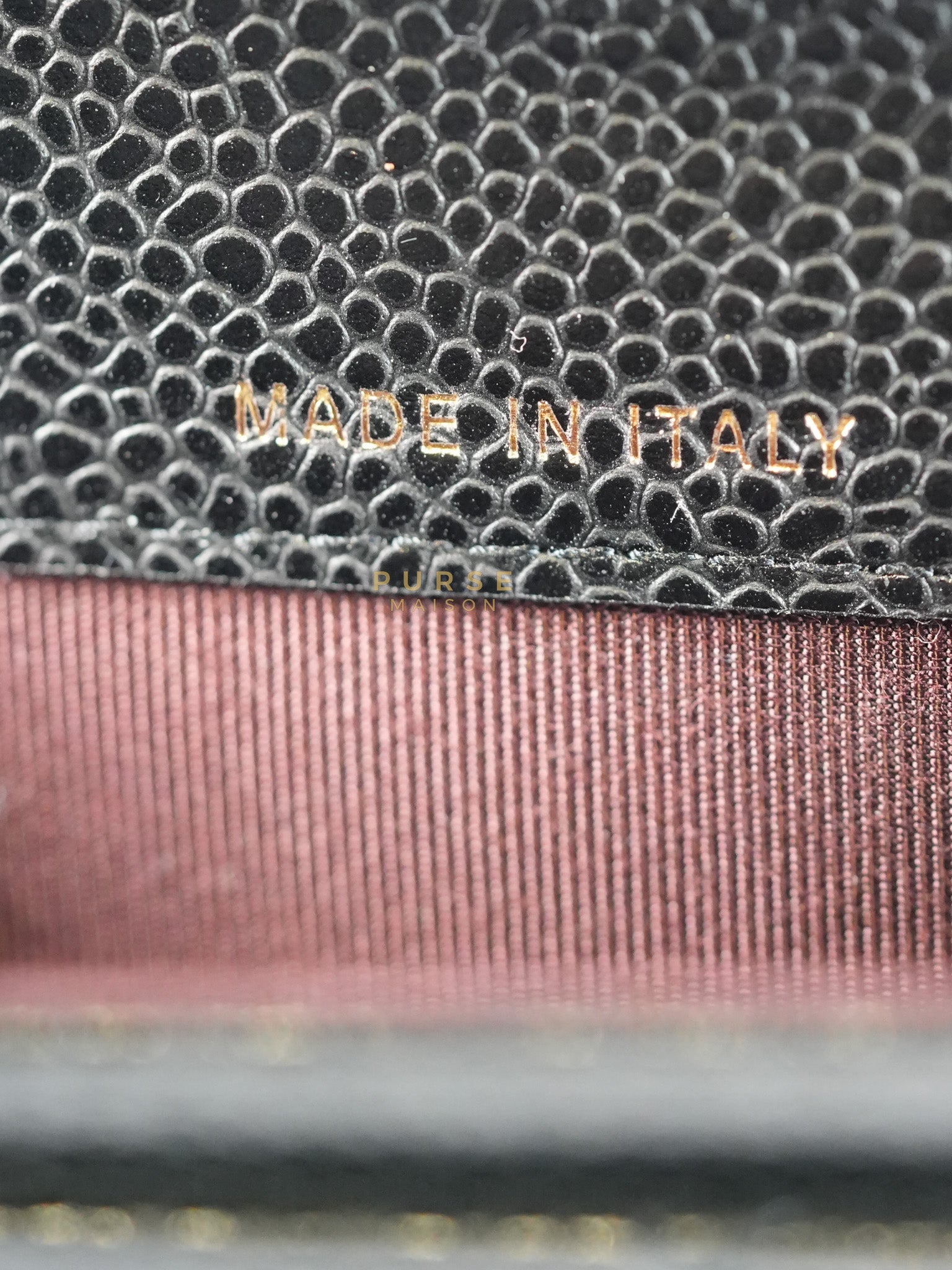 Classic Flap Card Holder in Black Quilted Caviar Leather & Gold Hardware Series 31 | Purse Maison Luxury Bags Shop