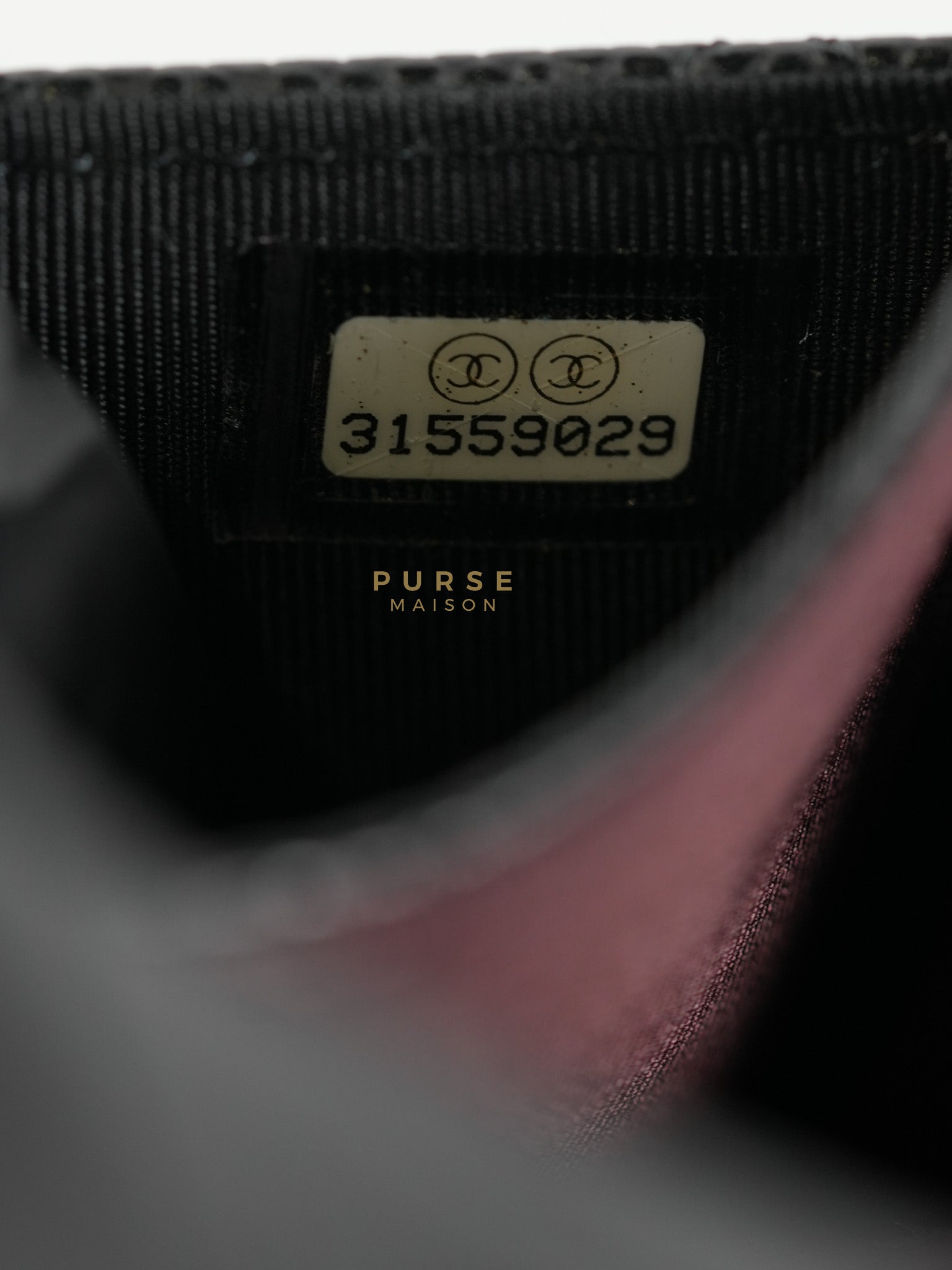 Classic Flap Card Holder in Black Quilted Caviar Leather & Gold Hardware Series 31 | Purse Maison Luxury Bags Shop