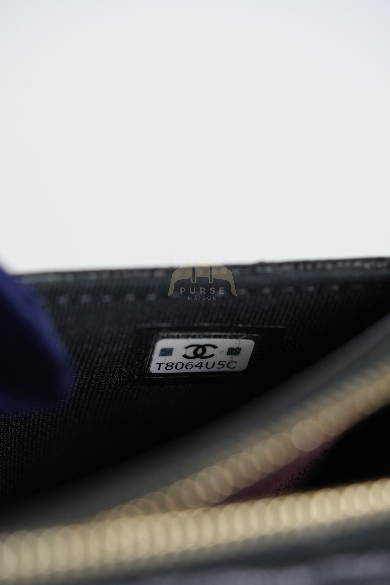 Classic L-Shaped Coin Card Case in Black Quilted Caviar Leather and Light Gold Hardware (Microchip) | Purse Maison Luxury Bags Shop