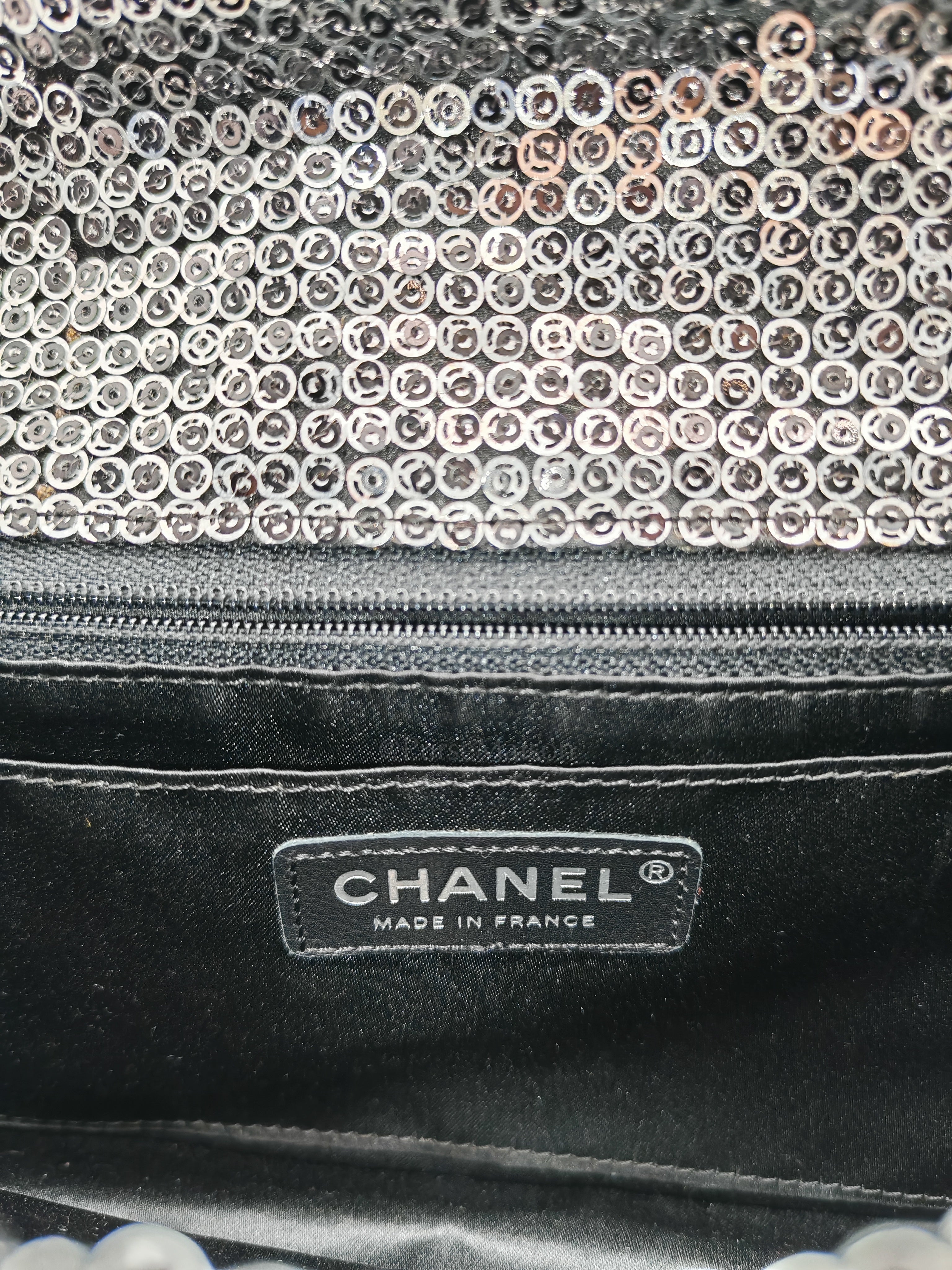Classic Single Flap Bag in Silver Sequins & Silver Hardware Series 11 | Purse Maison Luxury Bags Shop