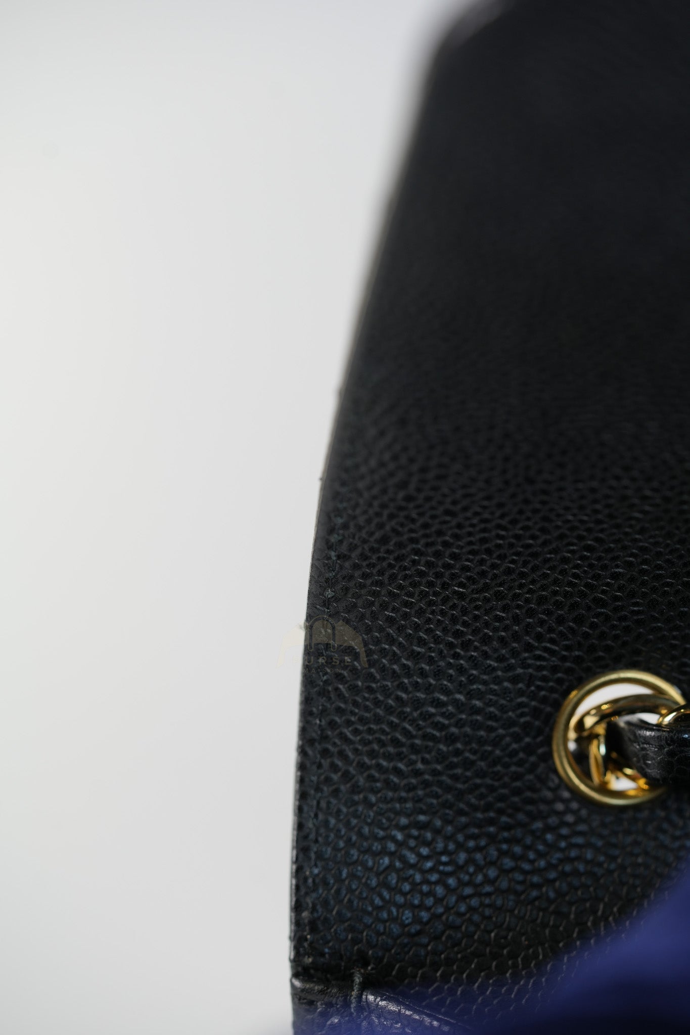 Classic Single Flap Jumbo in Black Caviar Leather Gold Hardware (Series 14) | Purse Maison Luxury Bags Shop