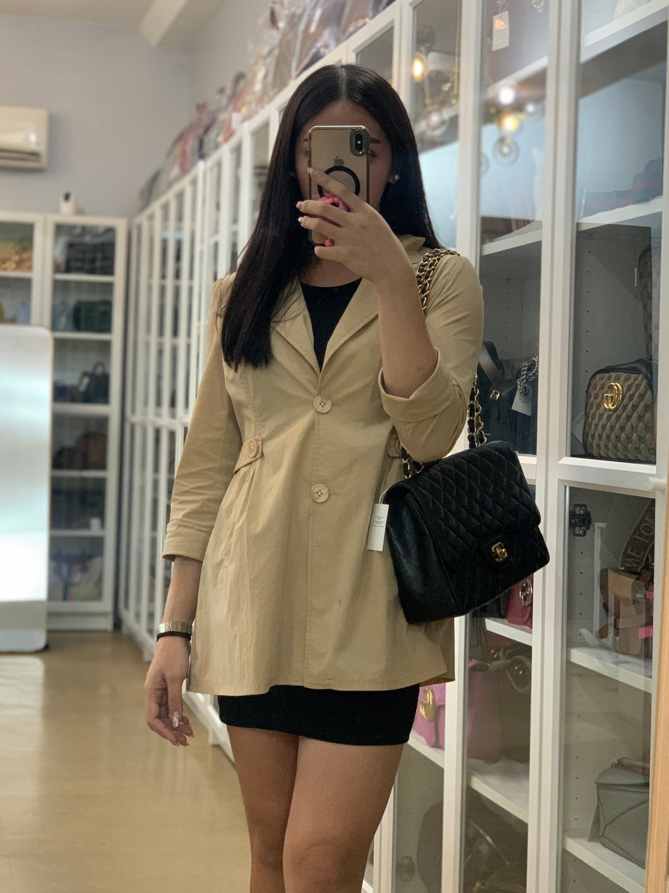 Classic Single Flap Jumbo in Black Caviar Leather Gold Hardware (Series 14) | Purse Maison Luxury Bags Shop