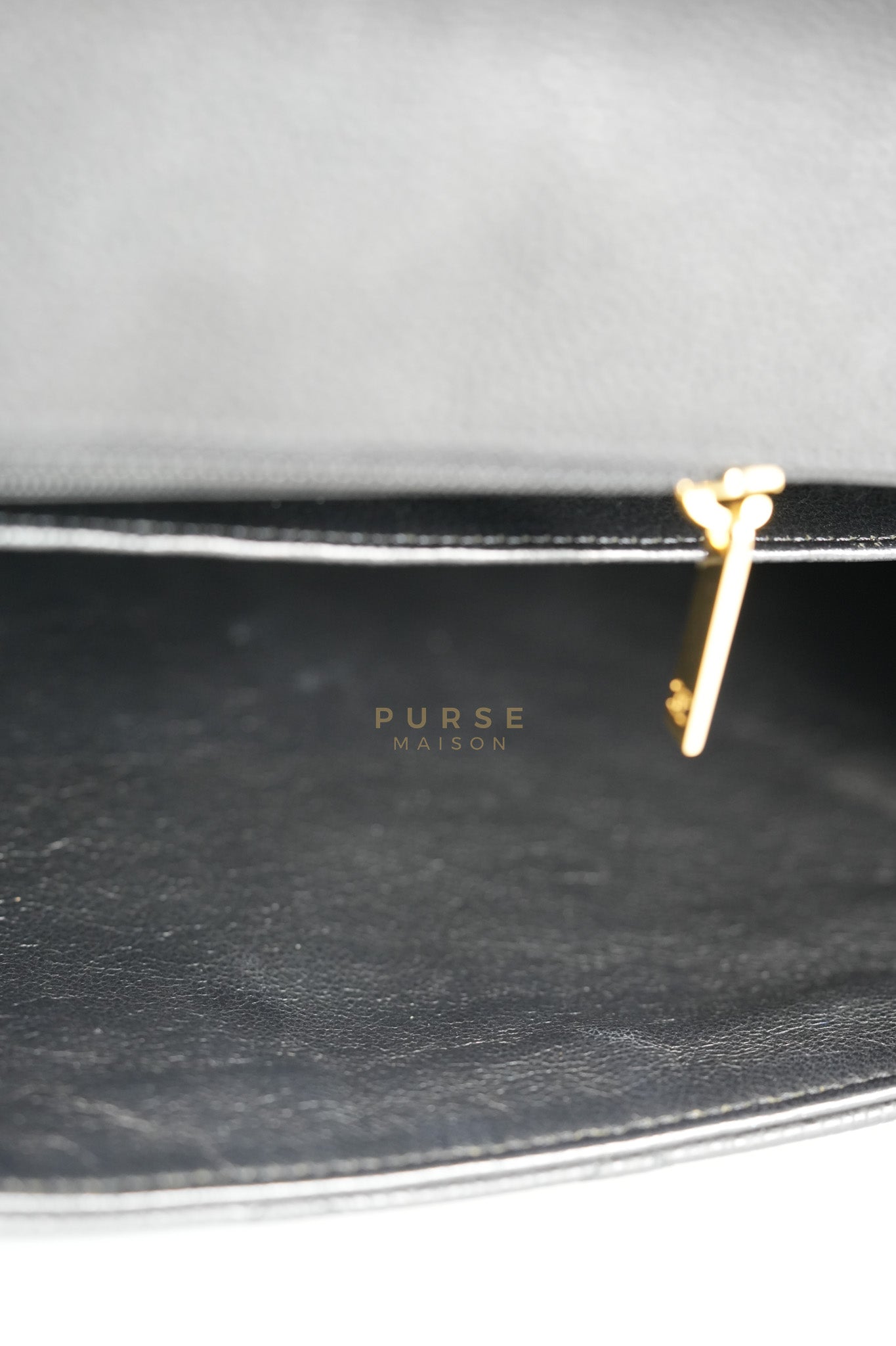 Classic Single Flap Maxi in Black Caviar Leather Gold Hardware (Series 13) | Purse Maison Luxury Bags Shop