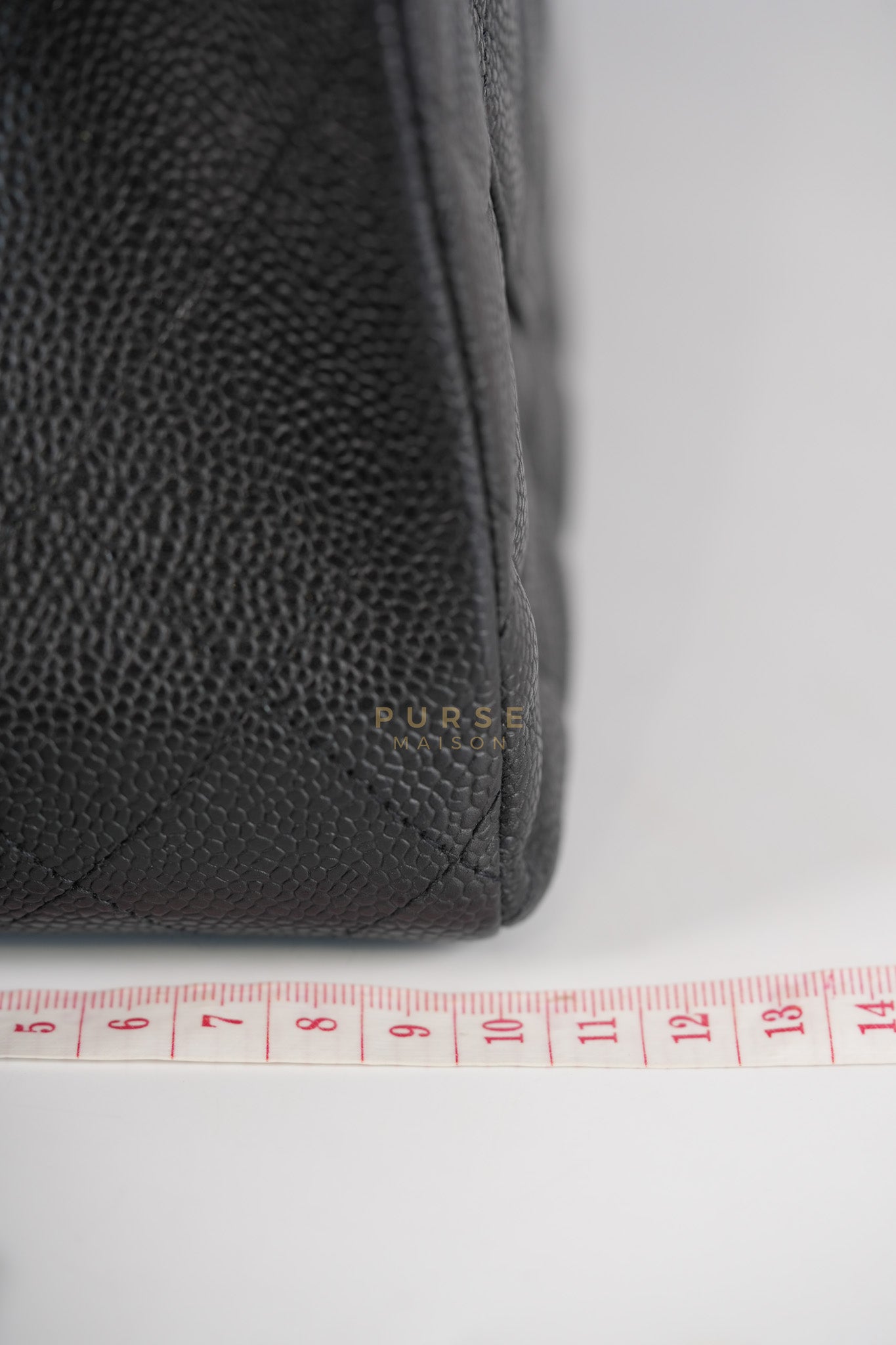 Classic Single Flap Maxi in Black Caviar Leather Gold Hardware (Series 13) | Purse Maison Luxury Bags Shop