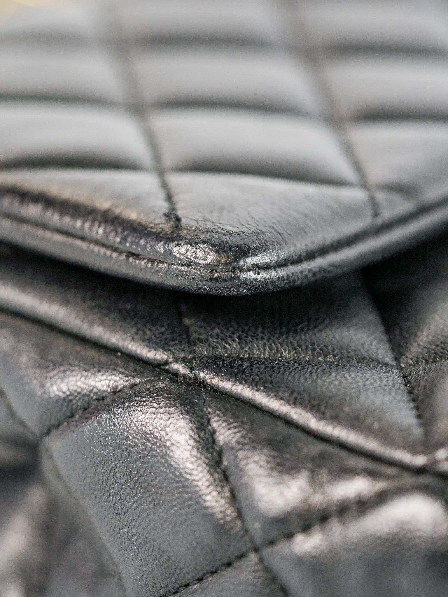 Classic Single Flap Medium Lambskin Leather and Gold Hardware Series 18 | Purse Maison Luxury Bags Shop