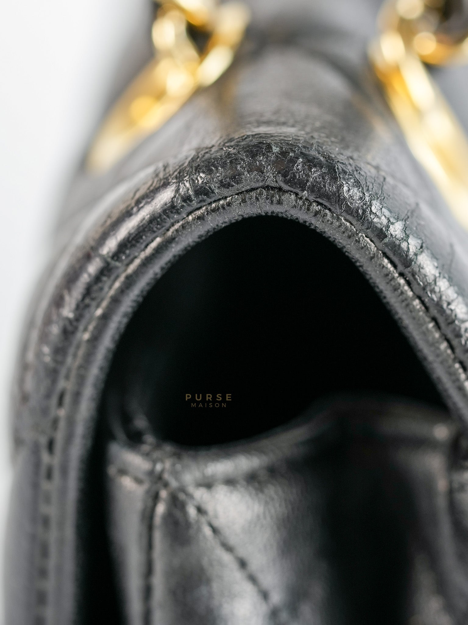 Classic Single Flap Medium Lambskin Leather and Gold Hardware Series 18 | Purse Maison Luxury Bags Shop