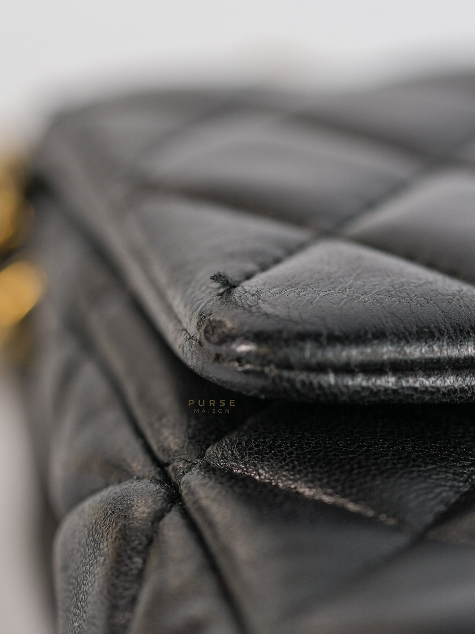 Classic Single Flap Medium Lambskin Leather and Gold Hardware Series 18 | Purse Maison Luxury Bags Shop