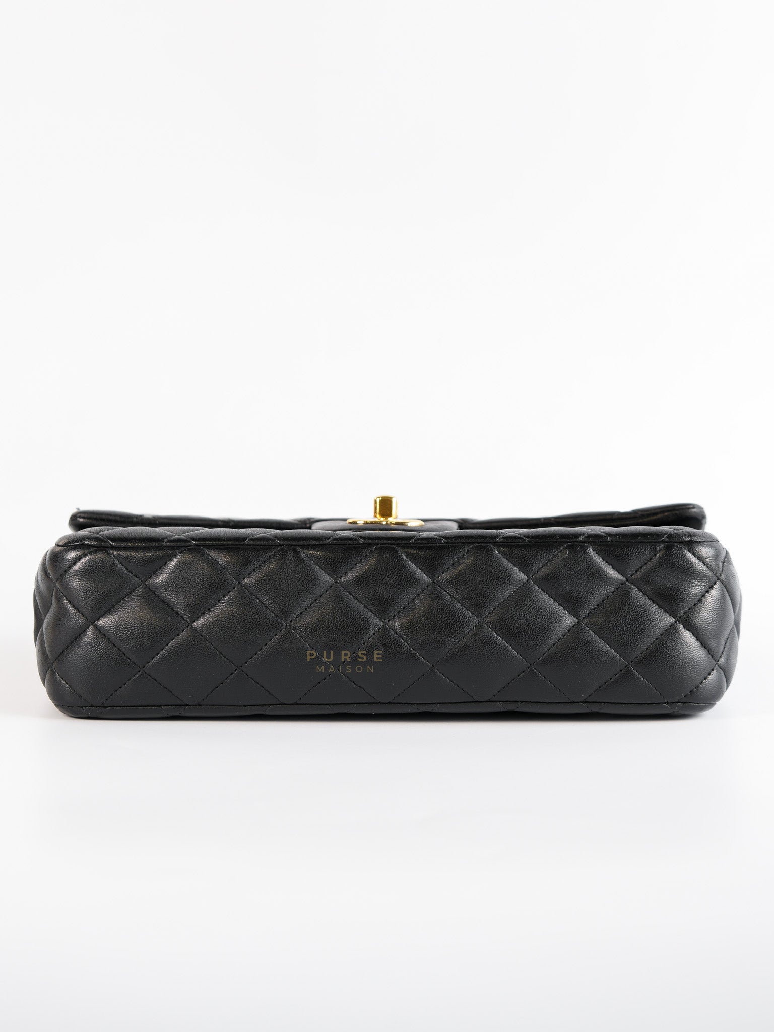 Classic Single Flap Medium Lambskin Leather and Gold Hardware Series 18 | Purse Maison Luxury Bags Shop