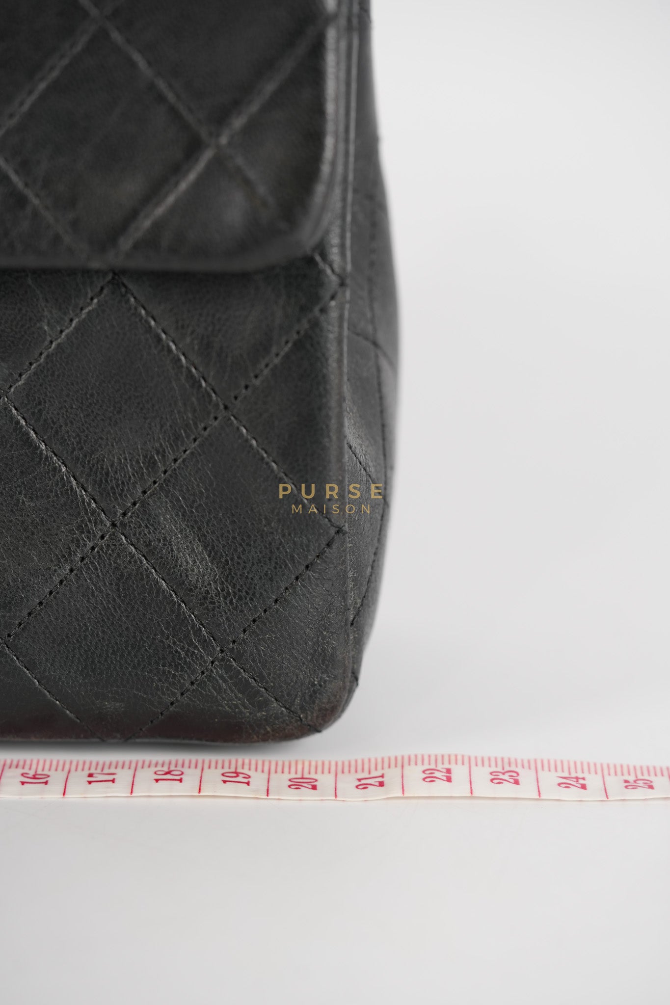 Classic Square Flap Bag in Black Quilted Lambskin Leather and 24k Gold Hardware Series 1 | Purse Maison Luxury Bags Shop