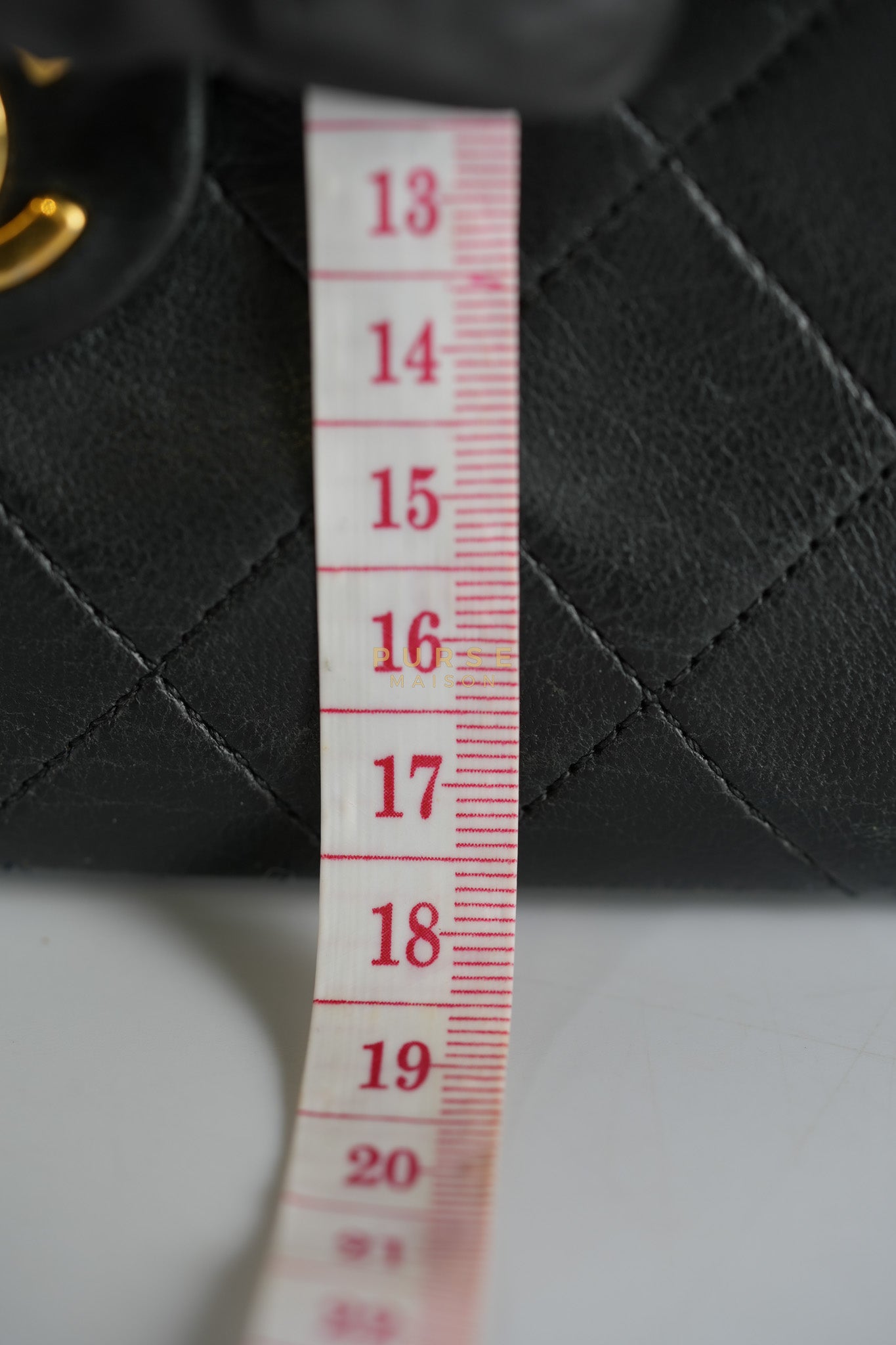 Classic Square Flap Bag in Black Quilted Lambskin Leather and 24k Gold Hardware Series 1 | Purse Maison Luxury Bags Shop