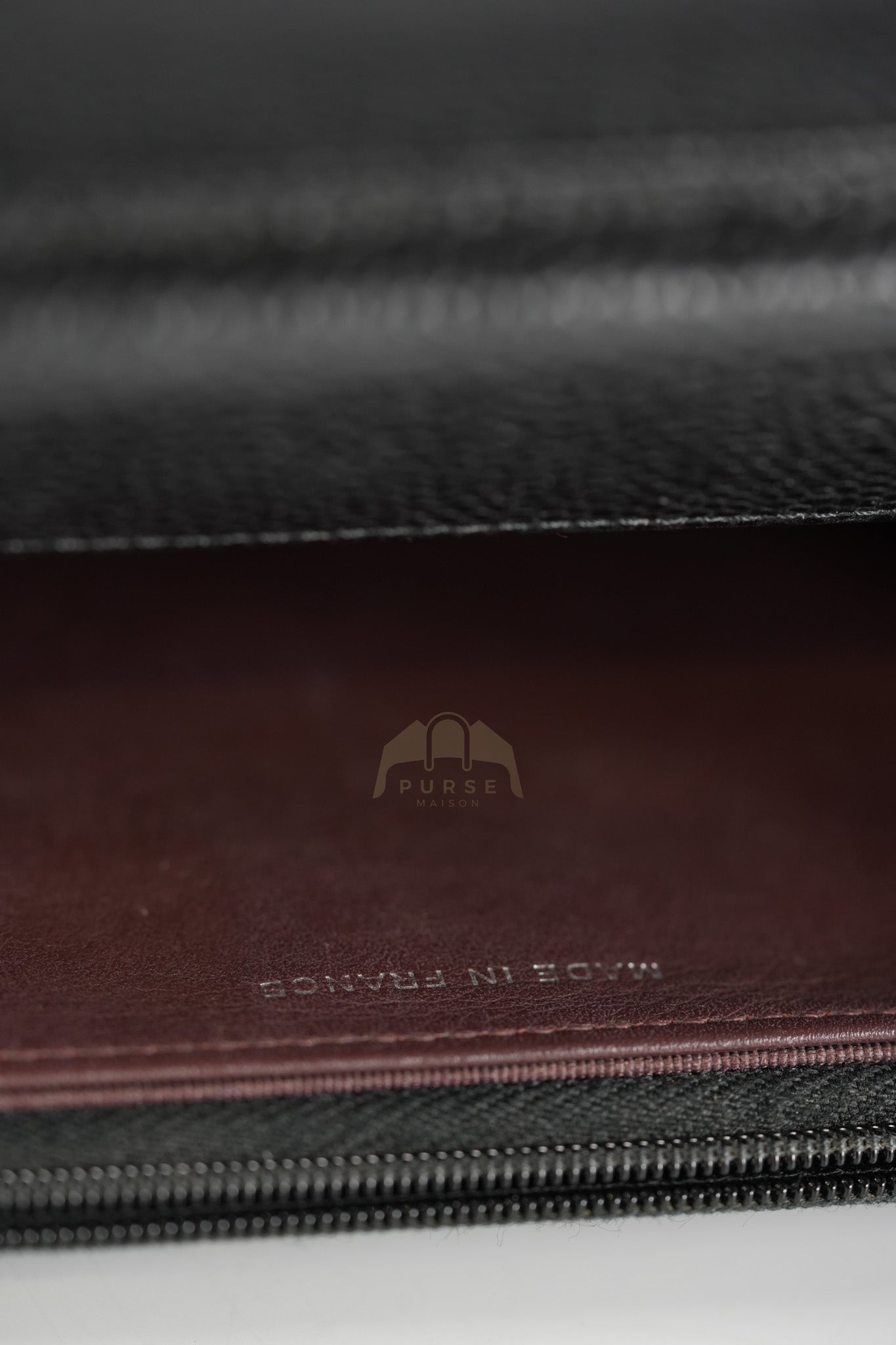 Classic Wallet on Chain in Black Caviar Leather and Silver Hardware (Microchip) | Purse Maison Luxury Bags Shop