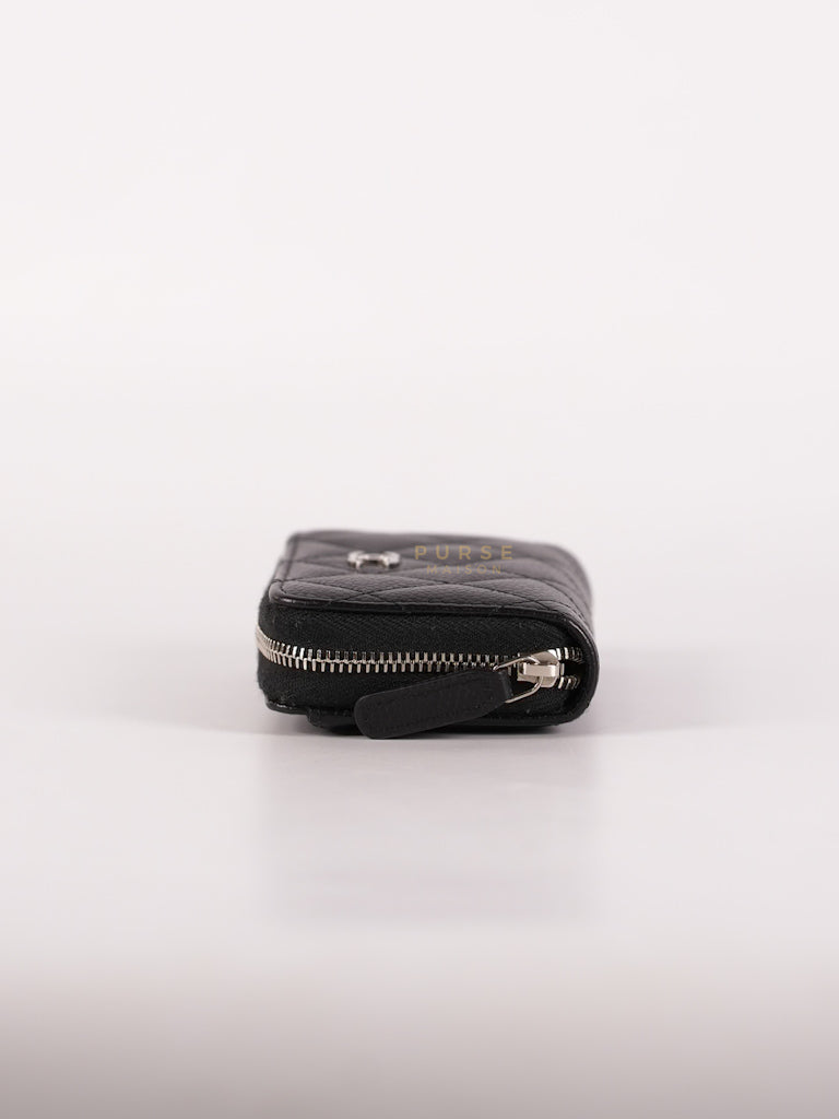 Classic Zippy Coin Purse in Caviar Leather and Silver Hardware Series 31 | Purse Maison Luxury Bags Shop