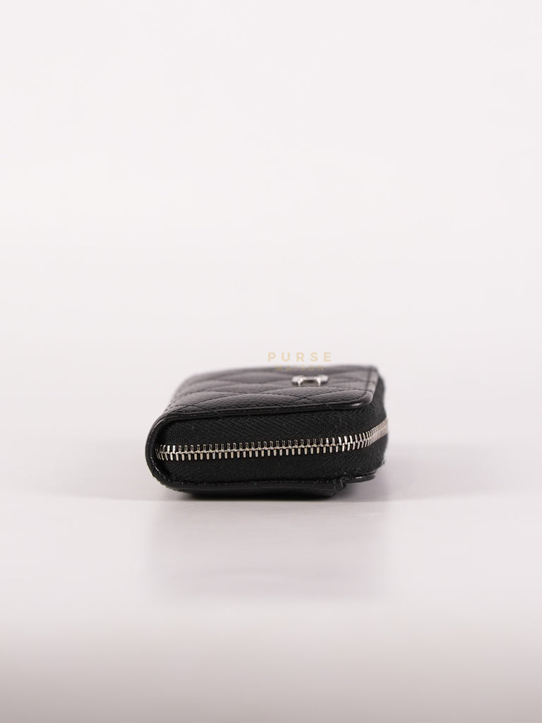 Classic Zippy Coin Purse in Caviar Leather and Silver Hardware Series 31 | Purse Maison Luxury Bags Shop