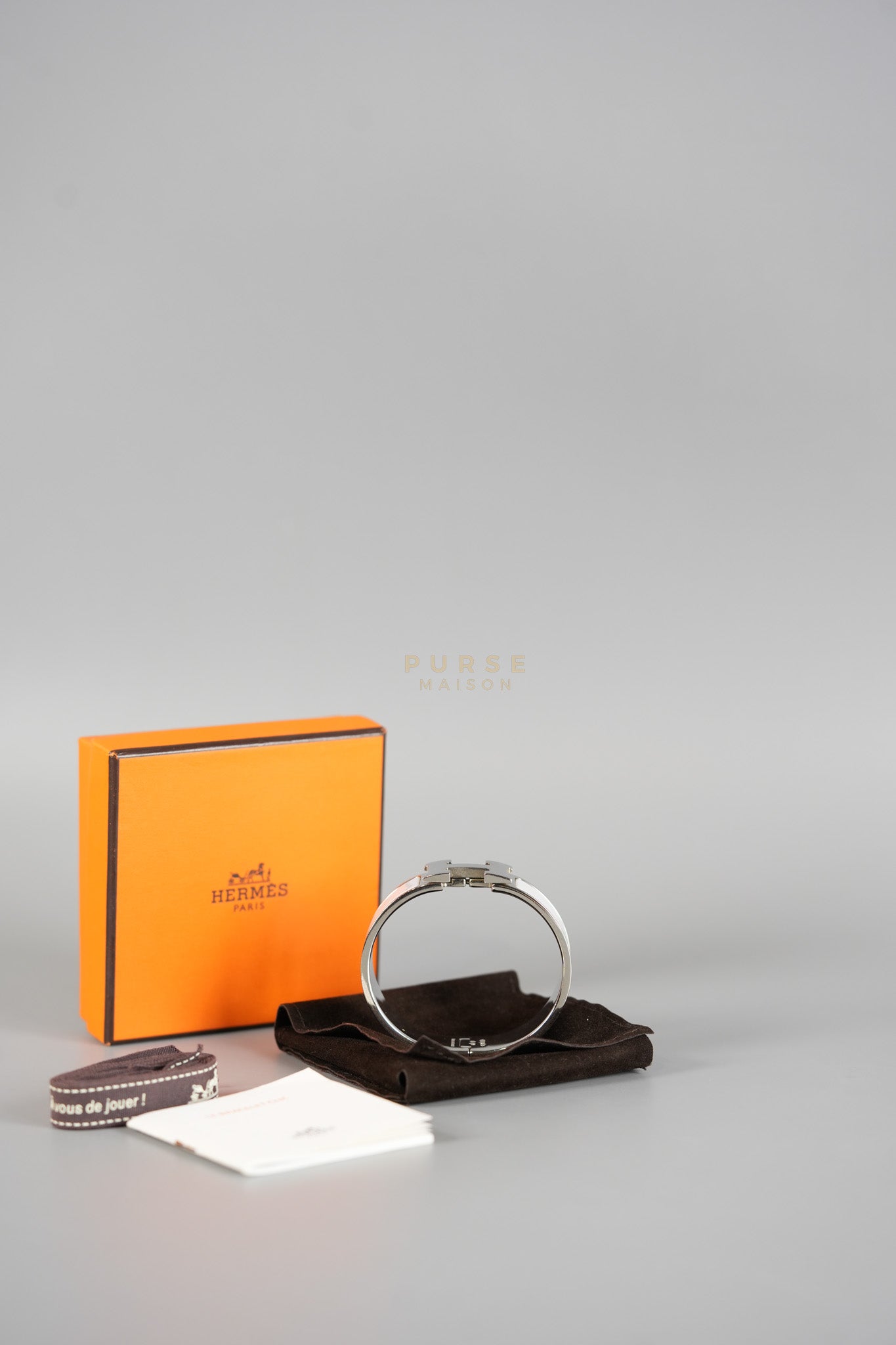 Clic Clac H Bangle PM White | Purse Maison Luxury Bags Shop