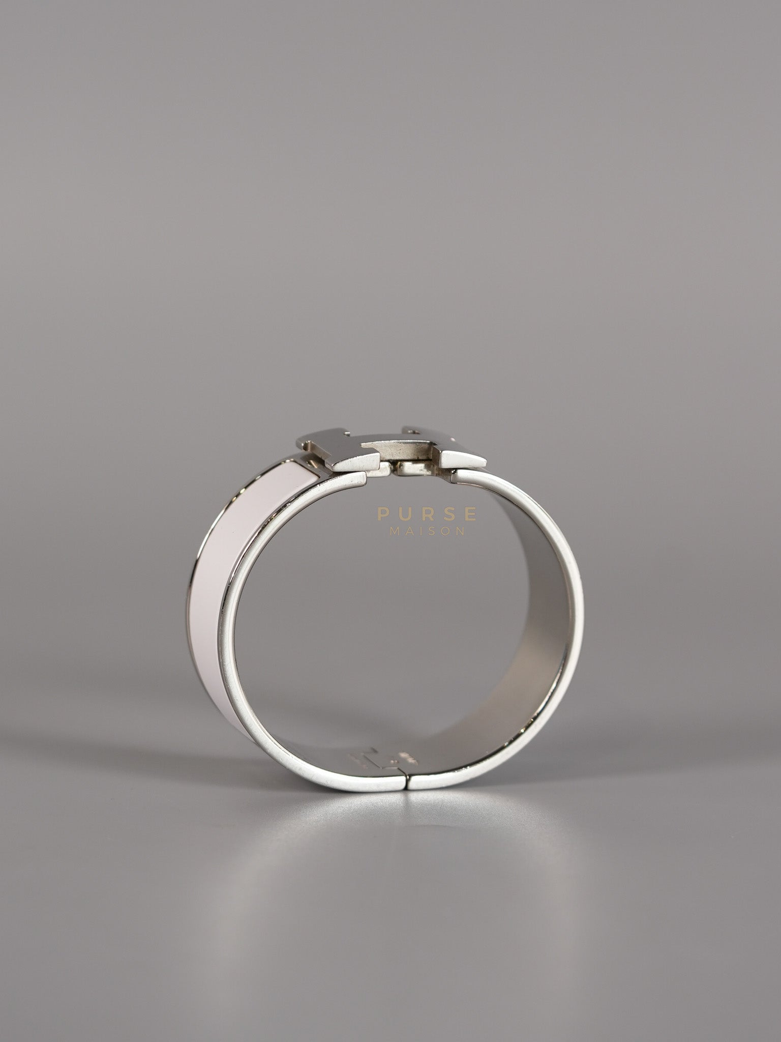 Clic Clac H Bangle PM White | Purse Maison Luxury Bags Shop