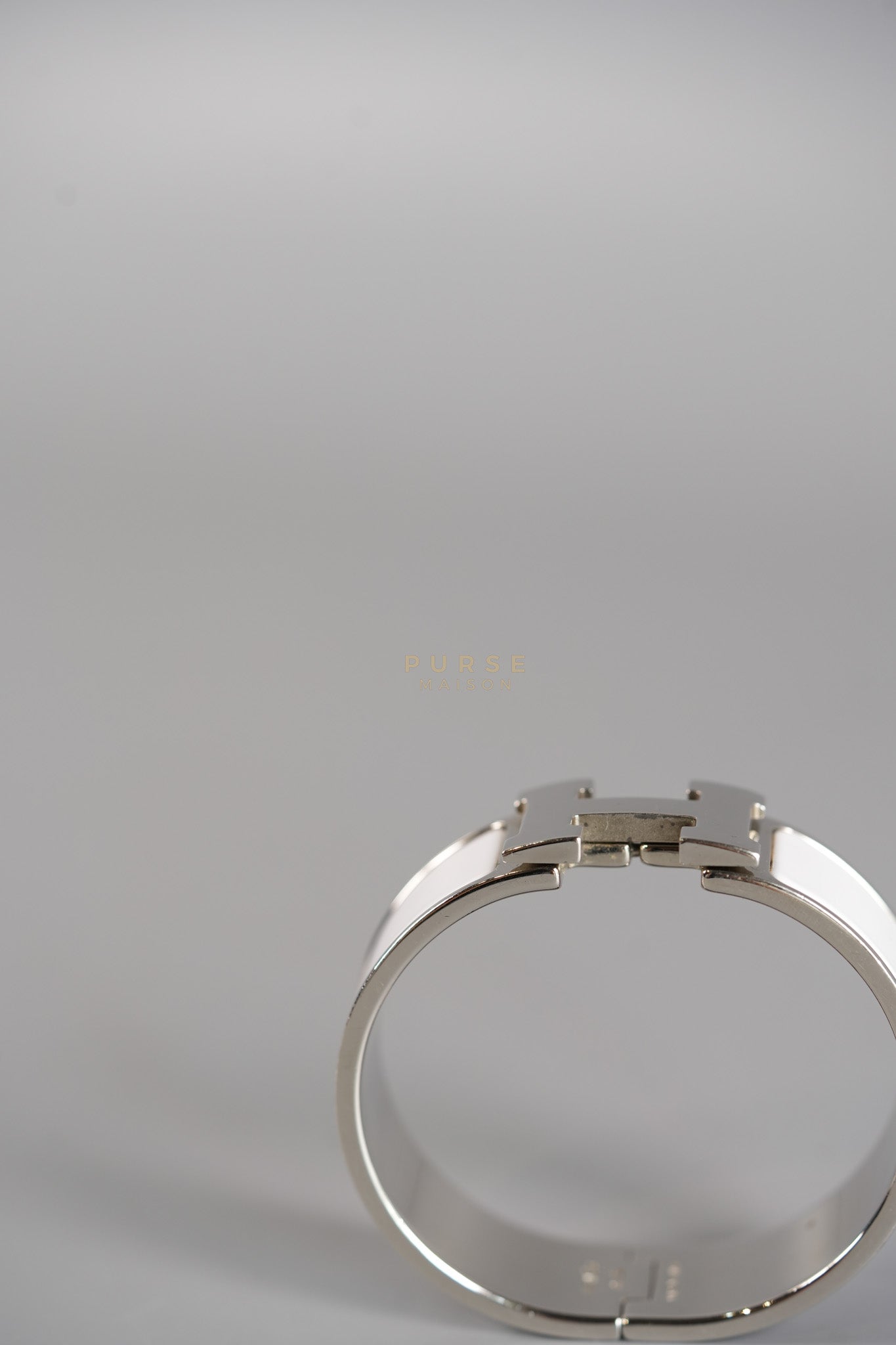 Clic Clac H Bangle PM White | Purse Maison Luxury Bags Shop
