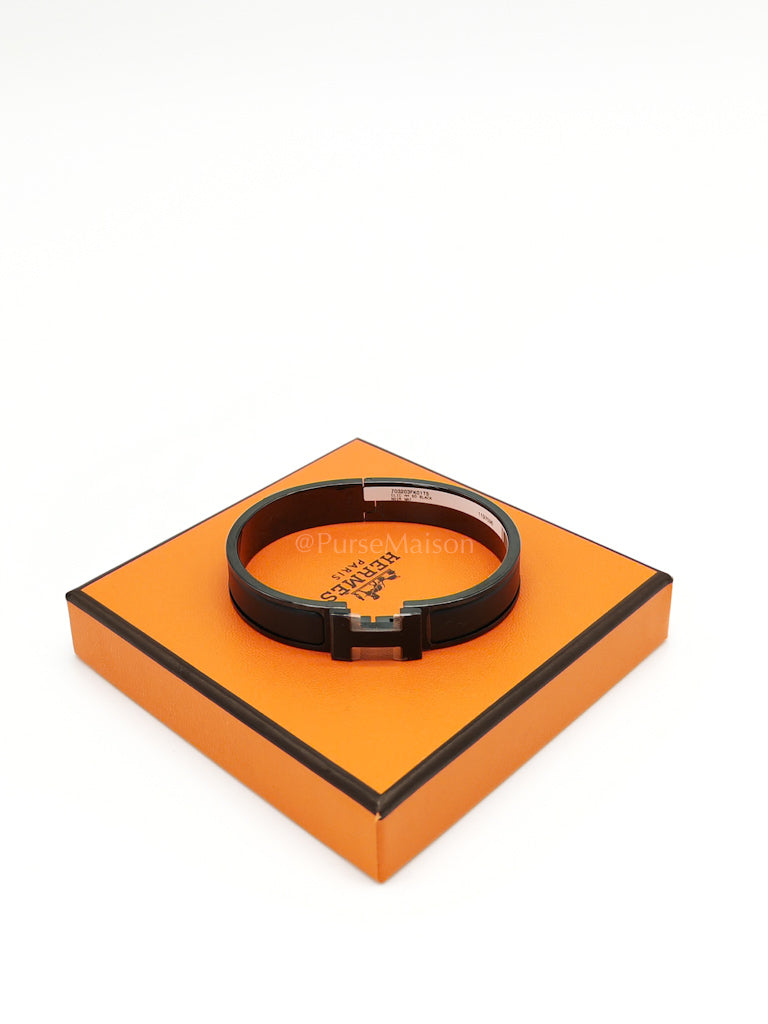 Clic H GM in So Black Matte Hardware Bangle | Purse Maison Luxury Bags Shop