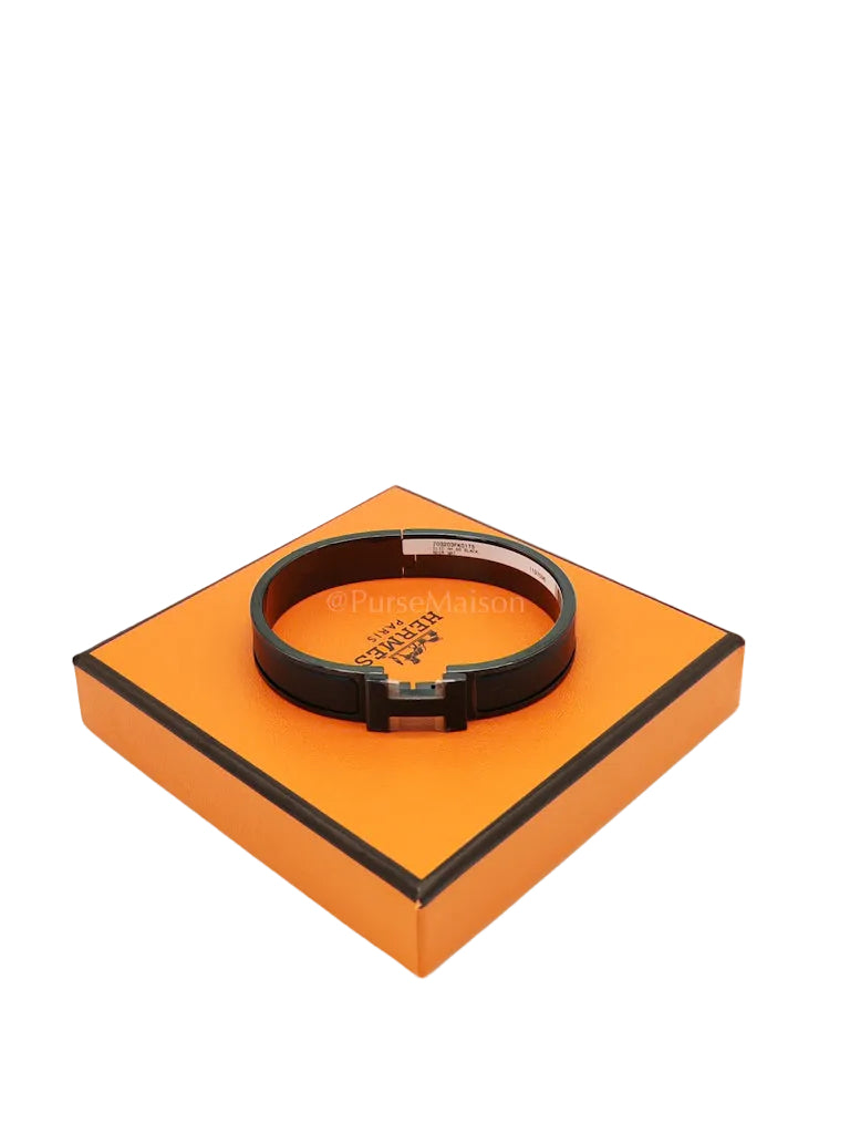 Clic H GM in So Black Matte Hardware Bangle | Purse Maison Luxury Bags Shop