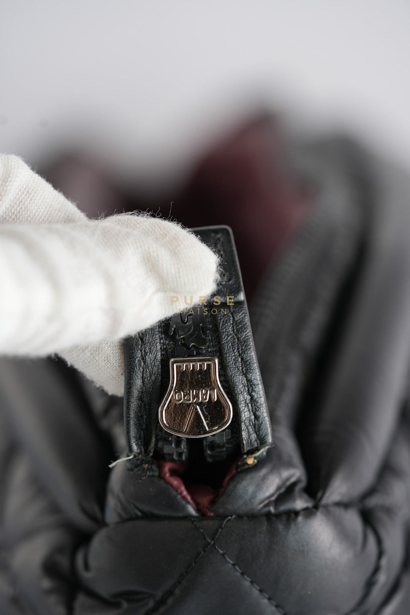 Coco Cocoon Tote Bag in Black Quilted Nylon Series 13 | Purse Maison Luxury Bags Shop