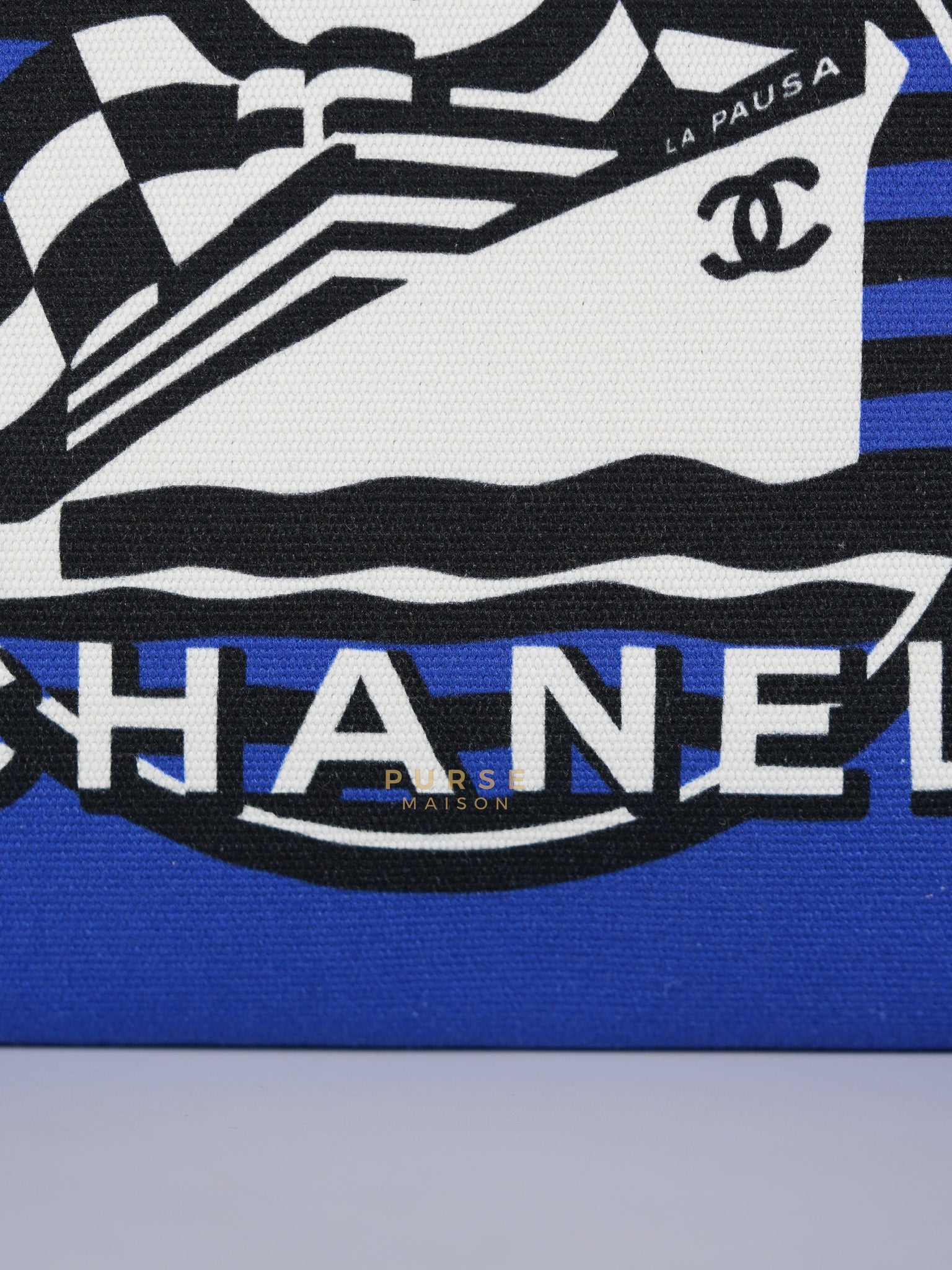 Coco Cruise O-Case Zip Pouch in Dark Blue Ruthenium Hardware Series 26 | Purse Maison Luxury Bags Shop