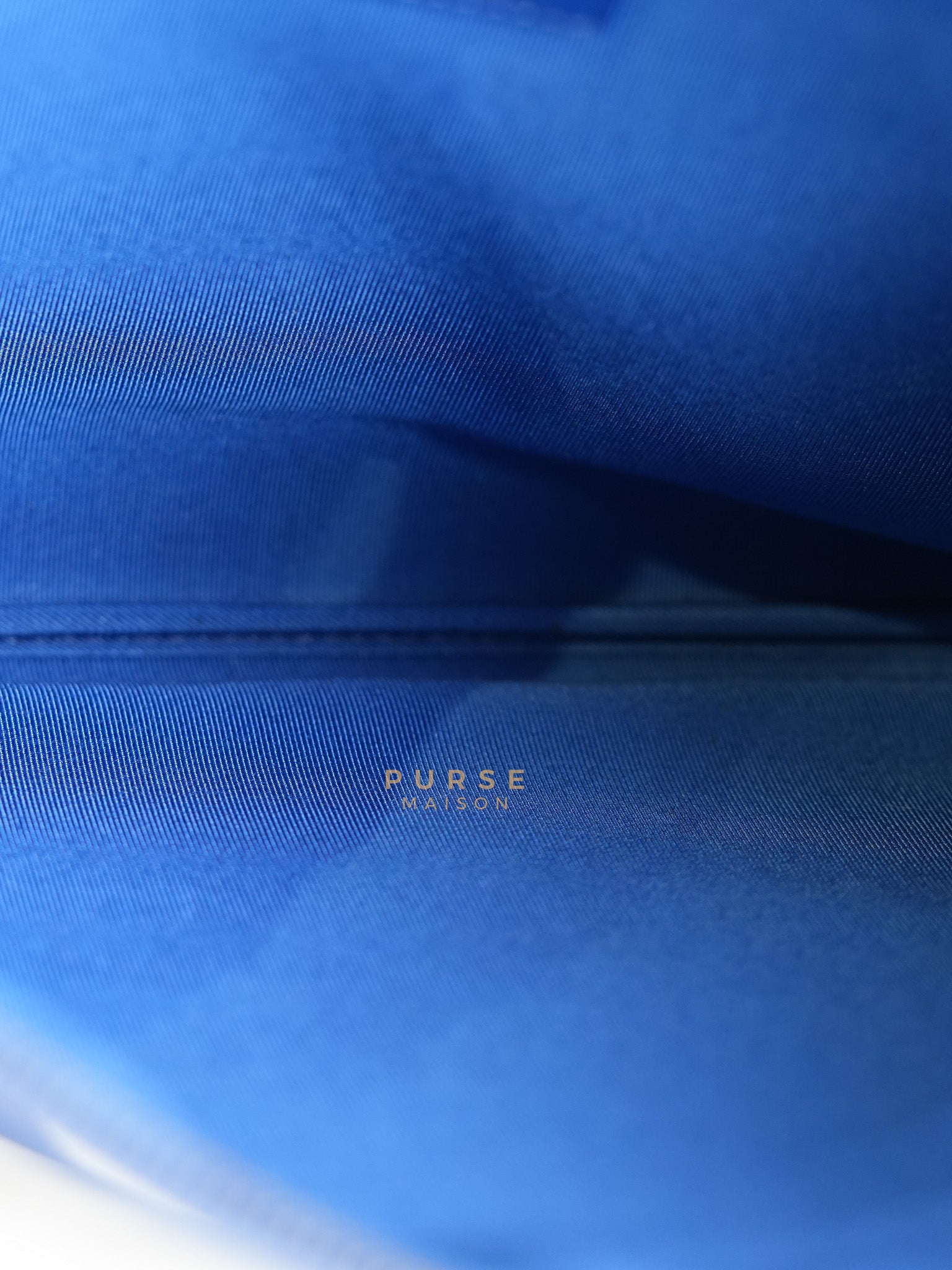 Coco Cruise O-Case Zip Pouch in Dark Blue Ruthenium Hardware Series 26 | Purse Maison Luxury Bags Shop