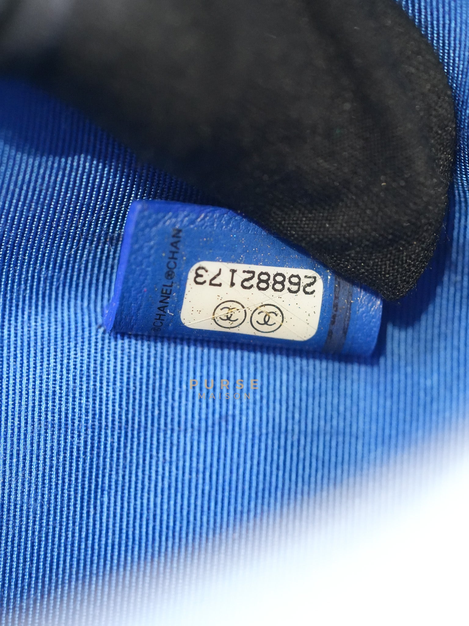 Coco Cruise O-Case Zip Pouch in Dark Blue Ruthenium Hardware Series 26 | Purse Maison Luxury Bags Shop