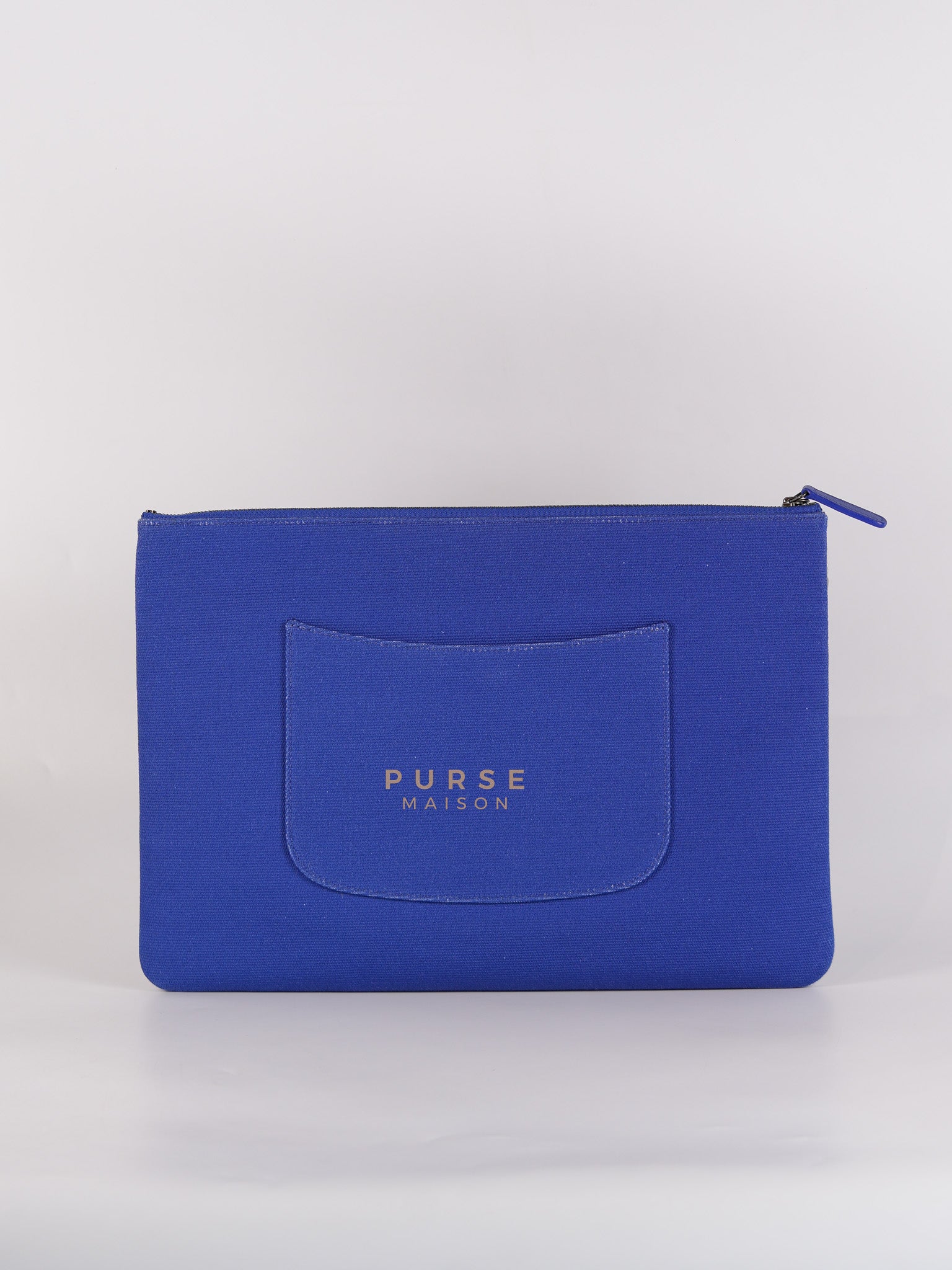 Coco Cruise O-Case Zip Pouch in Dark Blue Ruthenium Hardware Series 26 | Purse Maison Luxury Bags Shop