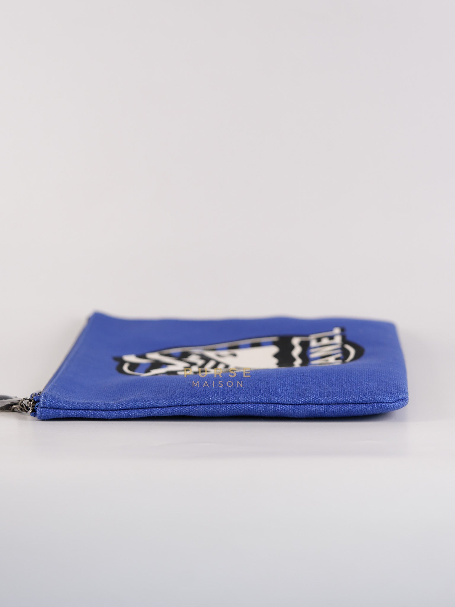 Coco Cruise O-Case Zip Pouch in Dark Blue Ruthenium Hardware Series 26 | Purse Maison Luxury Bags Shop