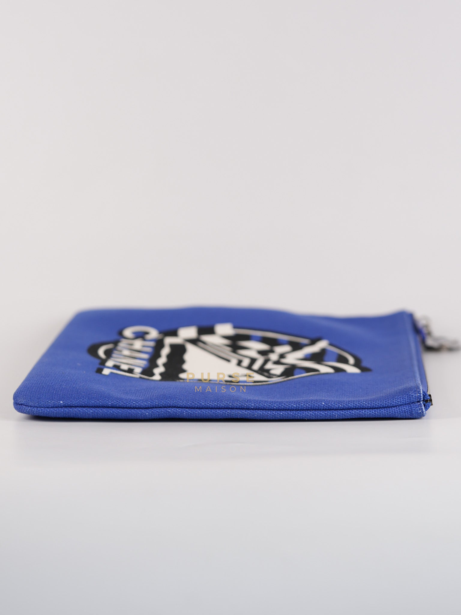 Coco Cruise O-Case Zip Pouch in Dark Blue Ruthenium Hardware Series 26 | Purse Maison Luxury Bags Shop