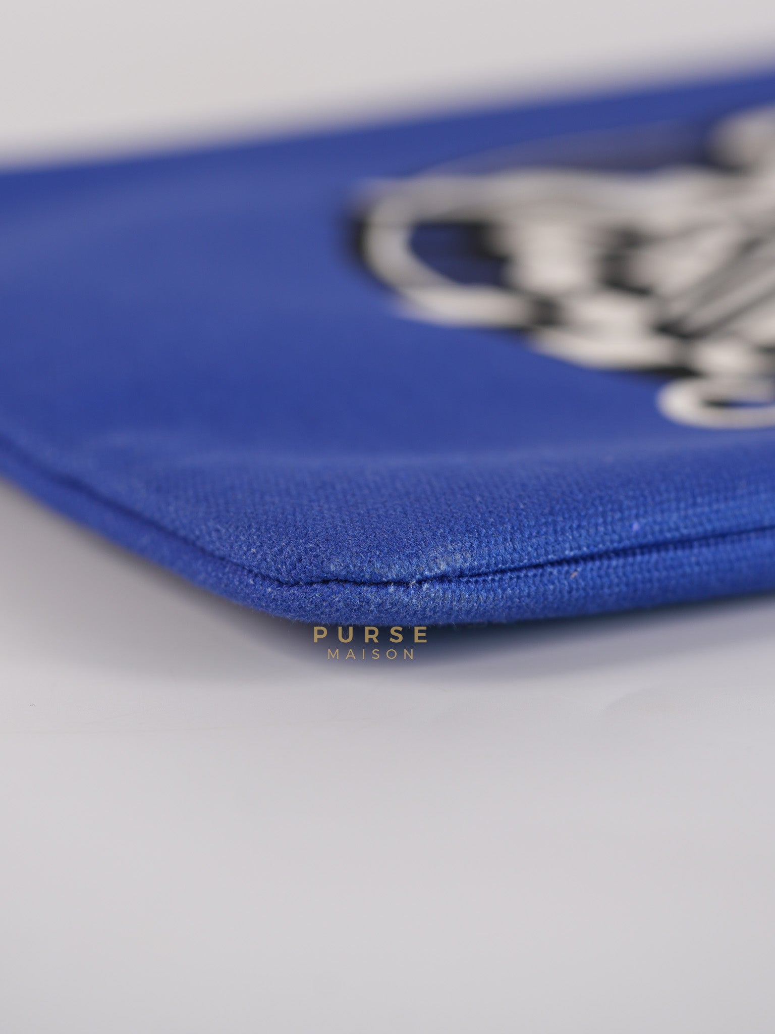 Coco Cruise O-Case Zip Pouch in Dark Blue Ruthenium Hardware Series 26 | Purse Maison Luxury Bags Shop